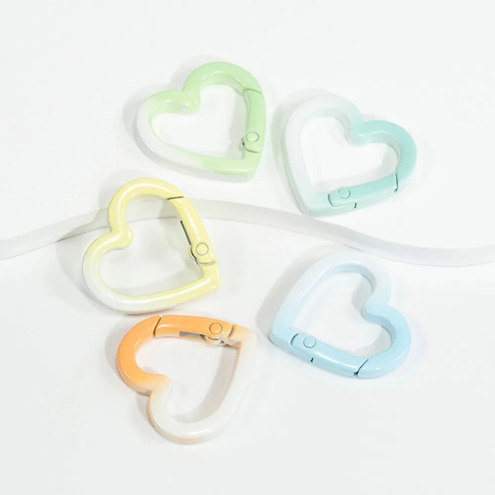 10pcs Colorful Heart Shaped Carabiner Hook Rings Single Loop Pendant Keyrings Connecting Buckles Metal Ornament
10pcs Colorful Heart Shaped Carabiner Hook Rings Single Loop Pendant Keyrings Connecting Buckles Metal Ornament