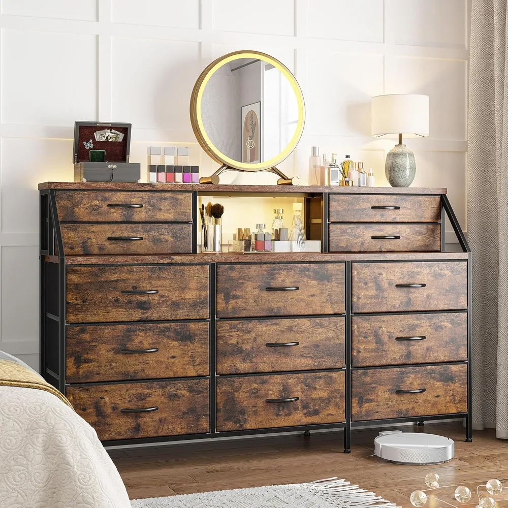 Dresser with 13 Large Drawer, Dressers & Chests of Drawers, Dressers with 2 Shelves, Bedroom Dresser, Long Dresser for Closet
Dresser with 13 Large Drawer, Dressers & Chests of Drawers, Dressers with 2 Shelves, Bedroom Dresser, Long Dresser for Closet