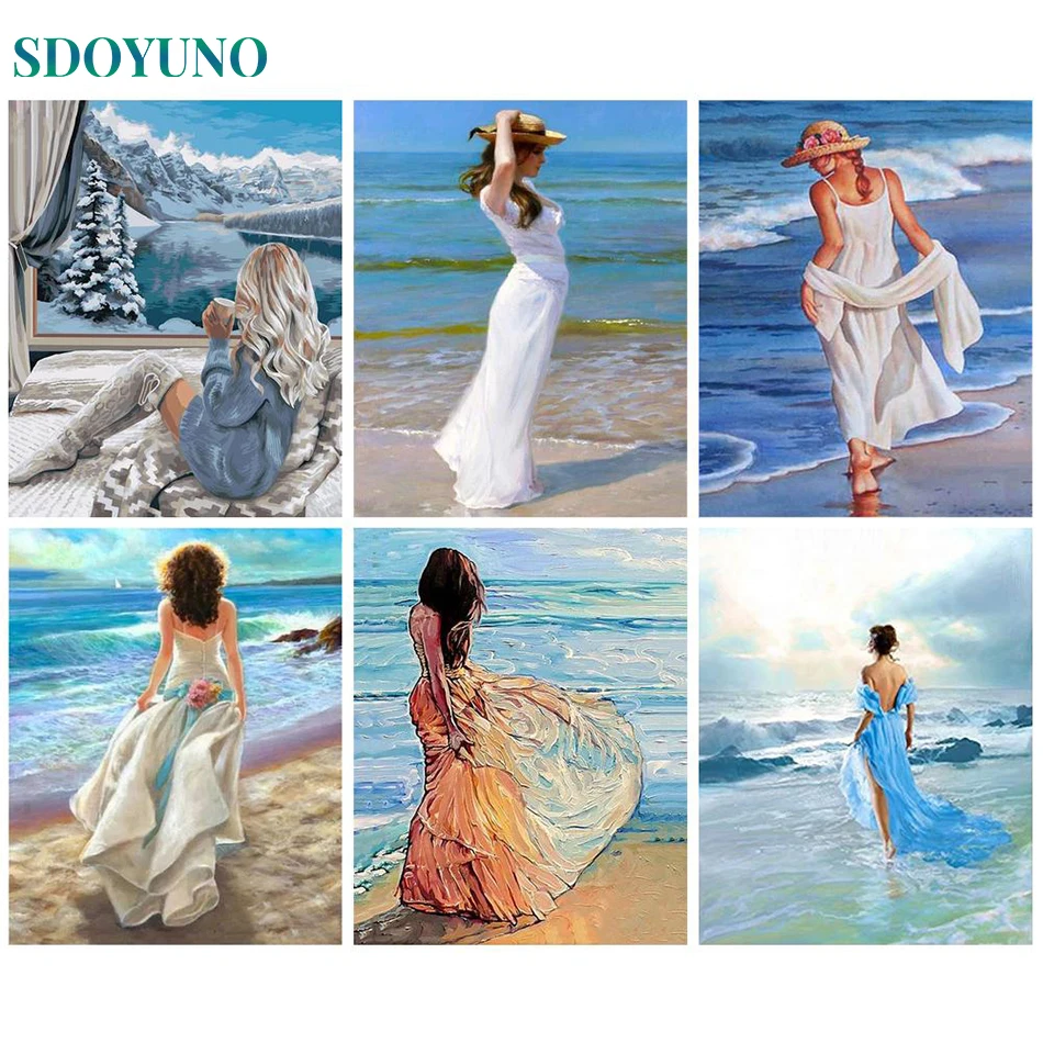 SDOYUNO Painting By Numbers Kit Modern Wall Art Women Beach Scenery Picture By Numbers Acrylic Paint For Home Decor Gift
SDOYUNO Painting By Numbers Kit Modern Wall Art Women Beach Scenery Picture By Numbers Acrylic Paint For Home Decor Gift