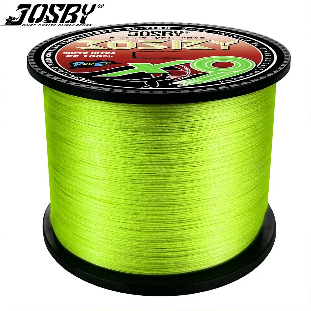 JOSBY New 9 Strands Fishing Line 1000/300/500/100M Japanese Multifilament 100% PE Smooth Durable Carp Super Strong Braided Wire
JOSBY New 9 Strands Fishing Line 1000/300/500/100M Japanese Multifilament 100% PE Smooth Durable Carp Super Strong Braided Wire