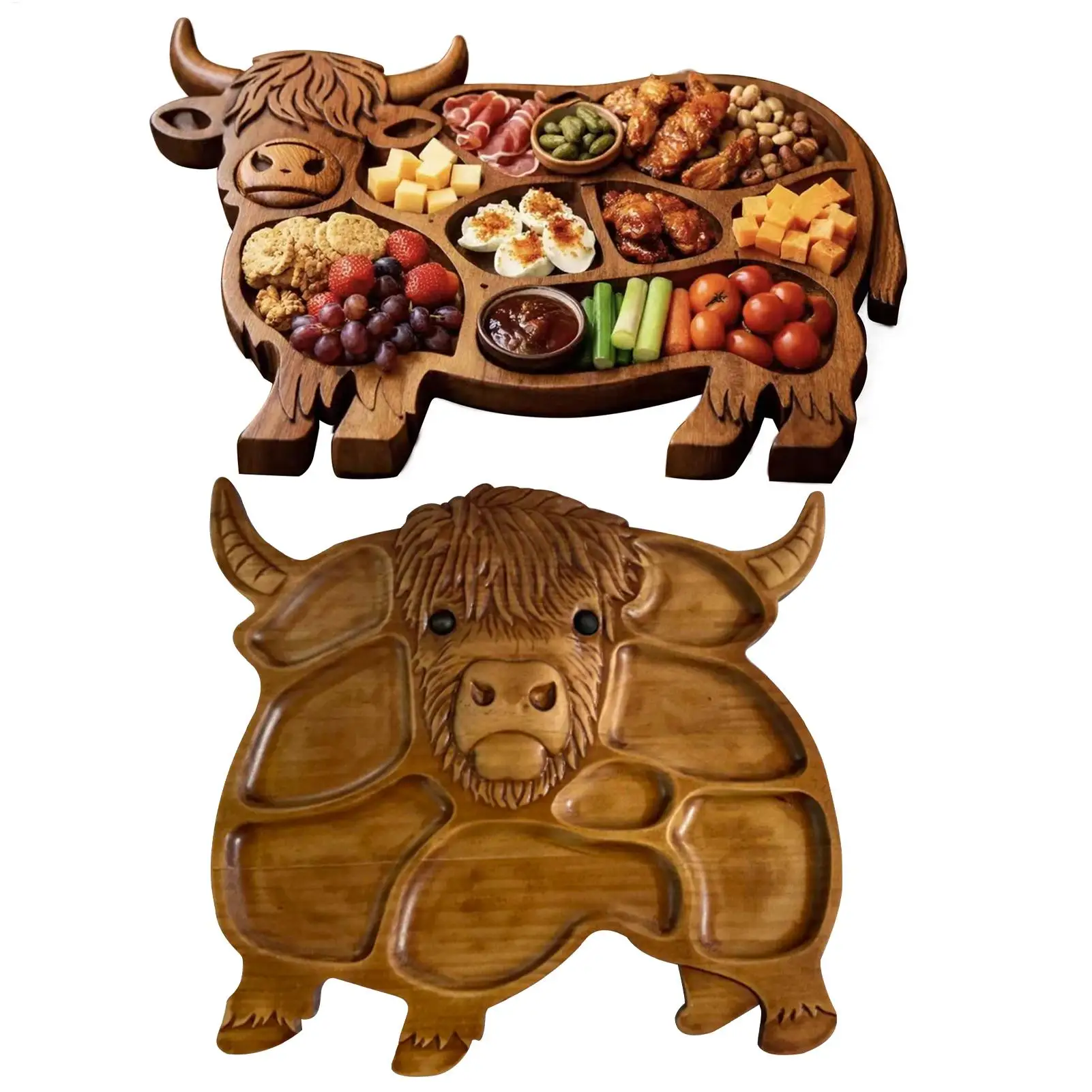 33cm Wooden Cow Charcuterie Board Snack Serving Platter Appetizer Tray for Fruit Meat Cheese Home Party Gathering
33cm Wooden Cow Charcuterie Board Snack Serving Platter Appetizer Tray for Fruit Meat Cheese Home Party Gathering