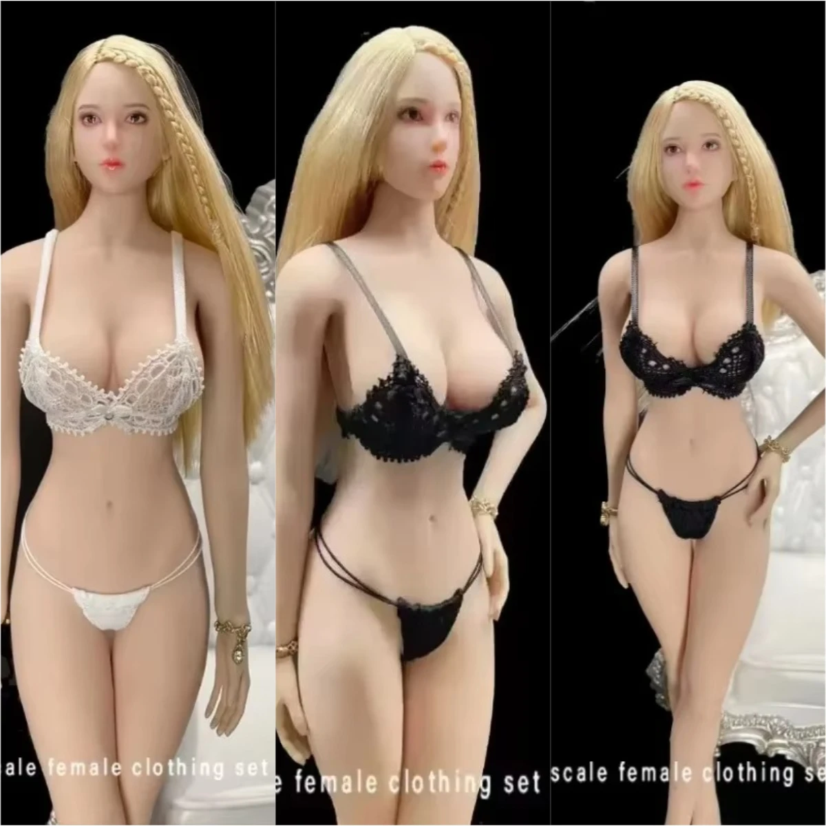 In Stock 1/6 Scale Female Soldier Lace Hollowed Bra Briefs Set Underwear Lingerie Model for 12" Figure Doll Gift Display Toy
In Stock 1/6 Scale Female Soldier Lace Hollowed Bra Briefs Set Underwear Lingerie Model for 12" Figure Doll Gift Display Toy