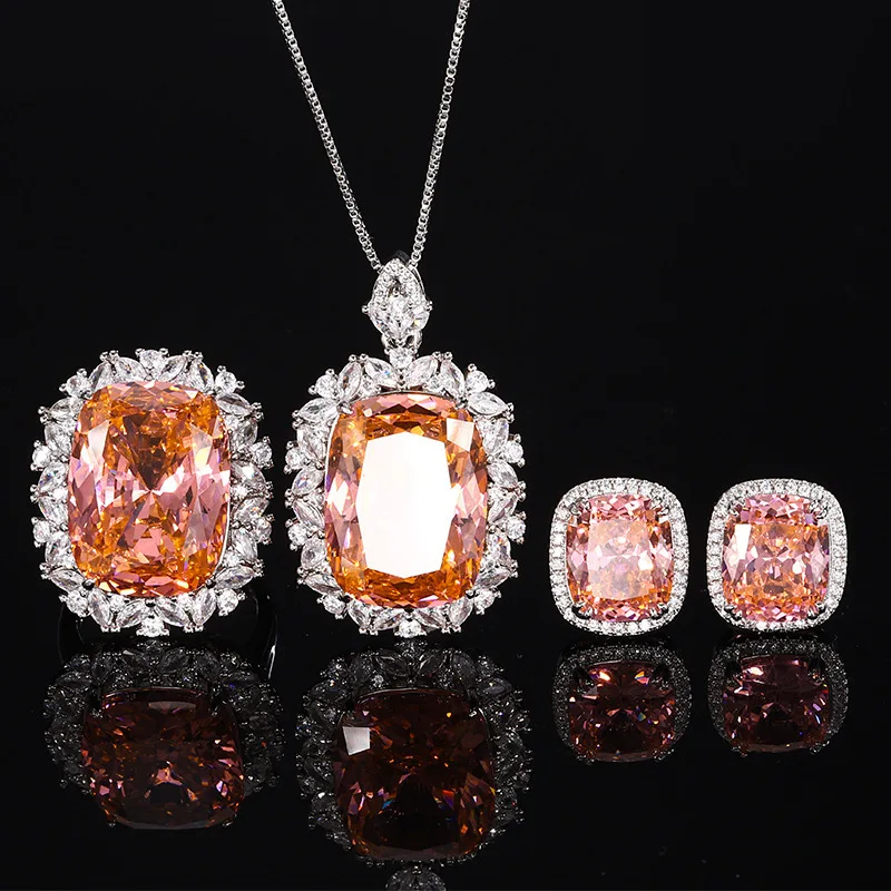 Jewelry Gold-plated Bird's Nest Cut Paraiba Elegant Set for Women 15*20
Jewelry Gold-plated Bird's Nest Cut Paraiba Elegant Set for Women 15*20