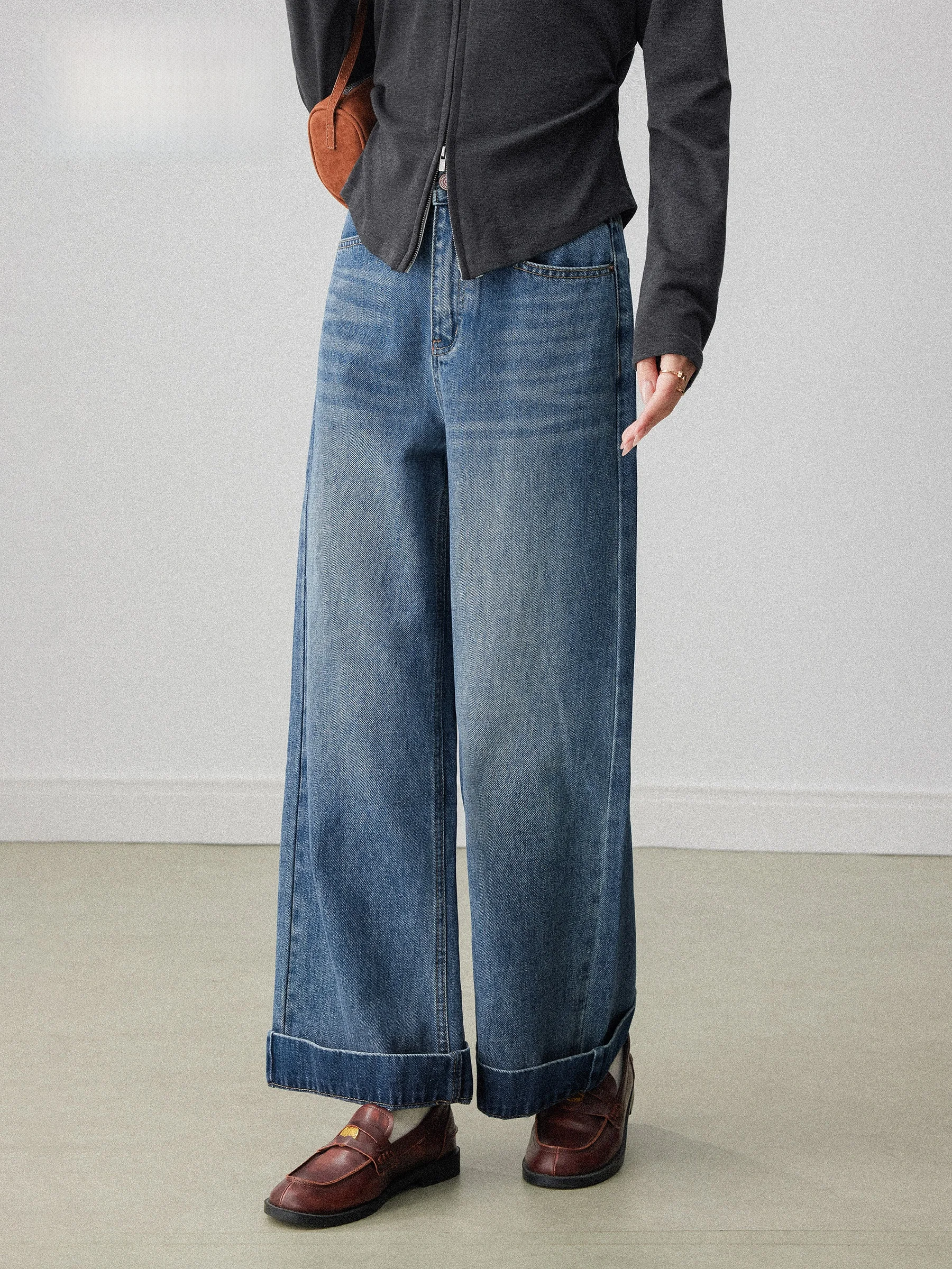 Deep Blue High Waist Wide Leg Straight Cut Jeans Women's Spring 2023 New Style Loose Fit Slimming Denim Pants
Deep Blue High Waist Wide Leg Straight Cut Jeans Women's Spring 2023 New Style Loose Fit Slimming Denim Pants