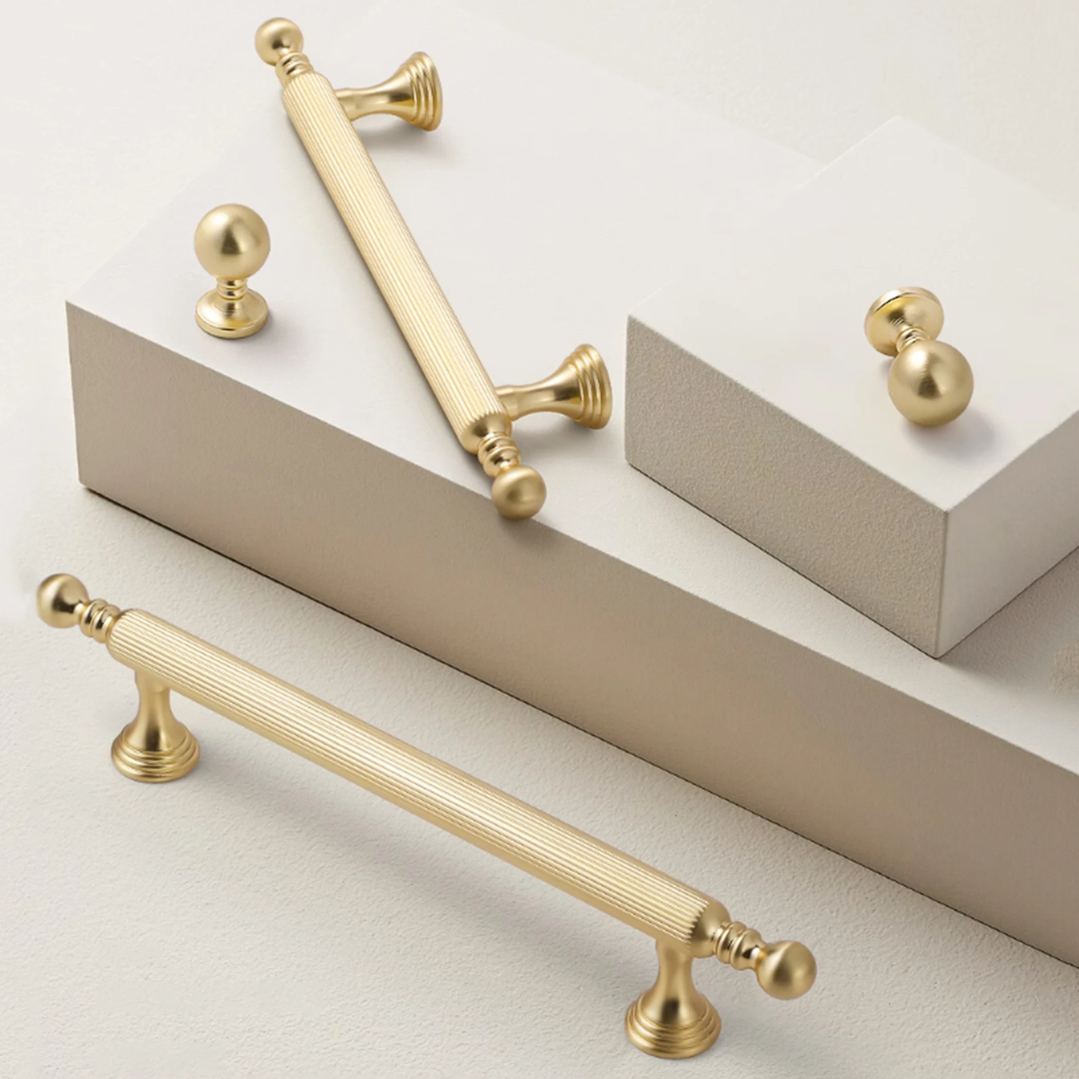 MFYS Brushed Gold Cabinet Handles Zinc Alloy Wardrobe Pulls Round Knobs Vertical Lines Furniture Hardware Kitchen Accessories
MFYS Brushed Gold Cabinet Handles Zinc Alloy Wardrobe Pulls Round Knobs Vertical Lines Furniture Hardware Kitchen Accessories