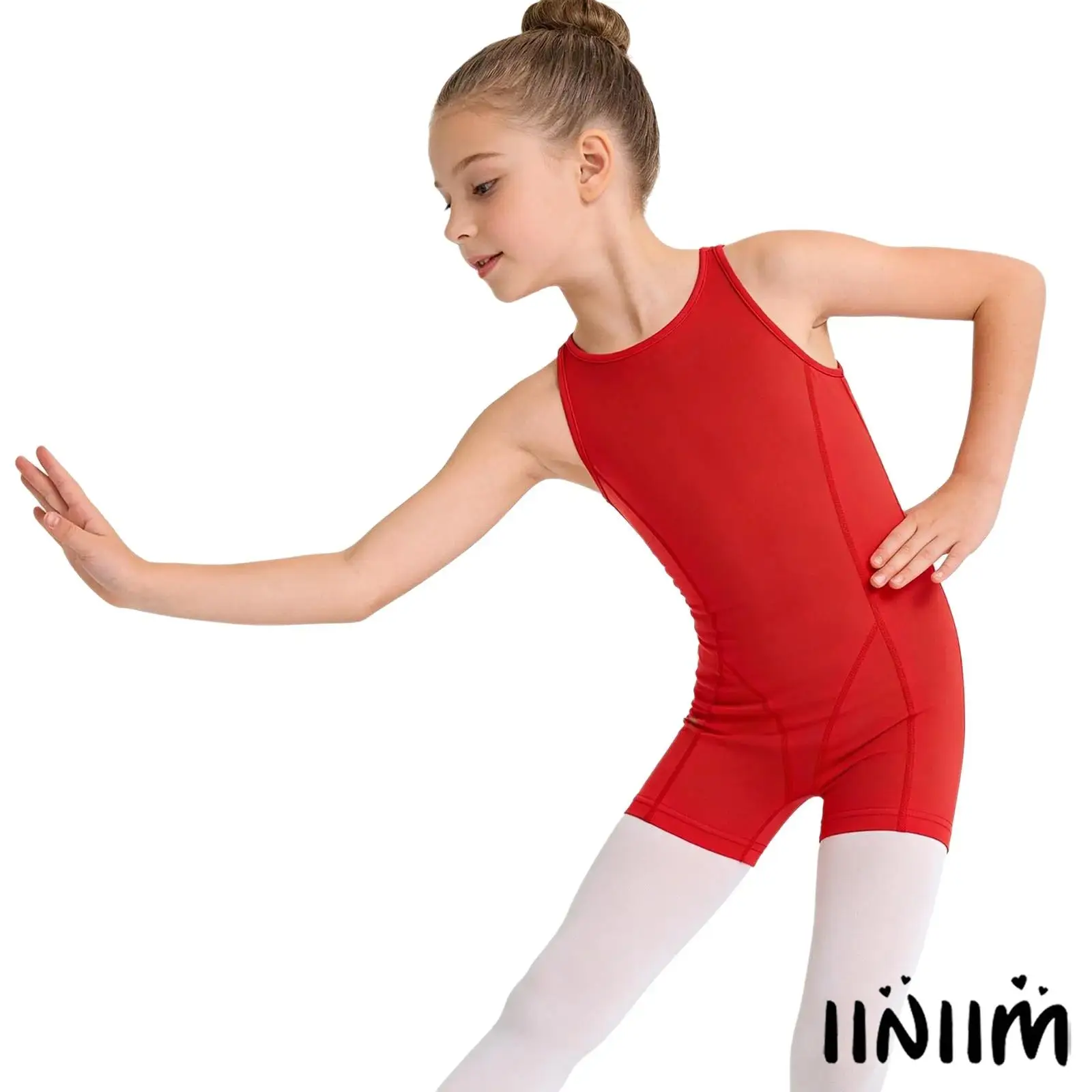 Kids Girls Gymnastics Dance Practice Bodysuit Round Neck Sleeveless Back Invisible Zipper Thigh Length Jumpsuit Ballet Clothing
Kids Girls Gymnastics Dance Practice Bodysuit Round Neck Sleeveless Back Invisible Zipper Thigh Length Jumpsuit Ballet Clothing