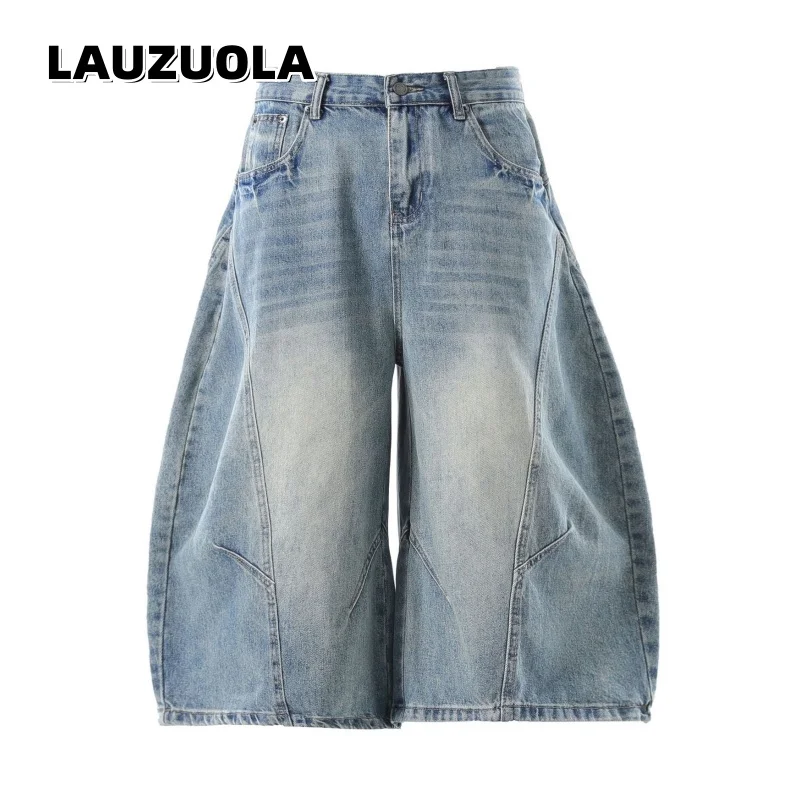 Men's Vintage Washed Baggy Denim Wide Leg Oversized Shorts Streetwear Distressed Casual 3/4 Length Jeans Shorts for Summer
Men's Vintage Washed Baggy Denim Wide Leg Oversized Shorts Streetwear Distressed Casual 3/4 Length Jeans Shorts for Summer