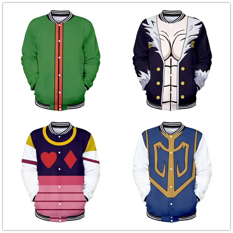 Anime Hunter X Hunter Jacket Men Women Long Sleeve Coat Hisoka Coat Killua Zoldyck Cosplay Costume Casual Hoodies Sweatshirts
Anime Hunter X Hunter Jacket Men Women Long Sleeve Coat Hisoka Coat Killua Zoldyck Cosplay Costume Casual Hoodies Sweatshirts