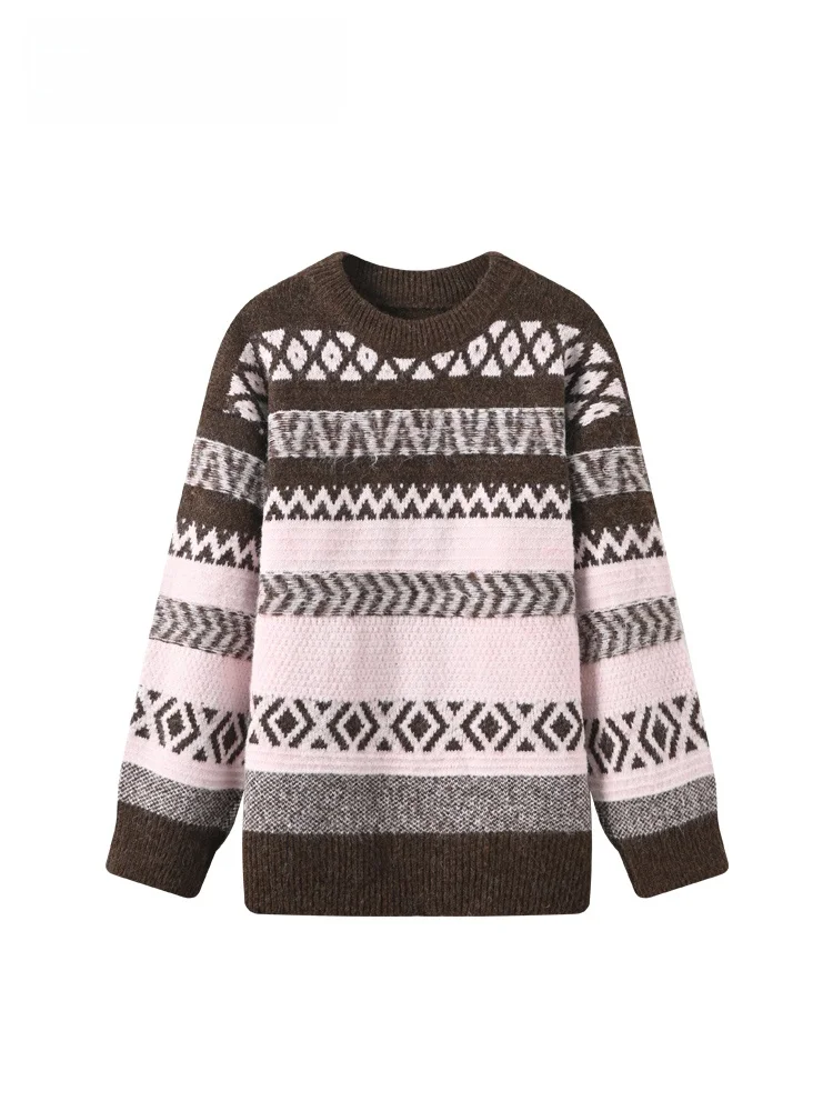 CaraCLUB plus Size Lazy Sle Long Sve Knitted Sweater Women Autumn Winter New Vintage Slimming Stripe Top Loose Fit round...
CaraCLUB plus Size Lazy Sle Long Sve Knitted Sweater Women Autumn Winter New Vintage Slimming Stripe Top Loose Fit round...