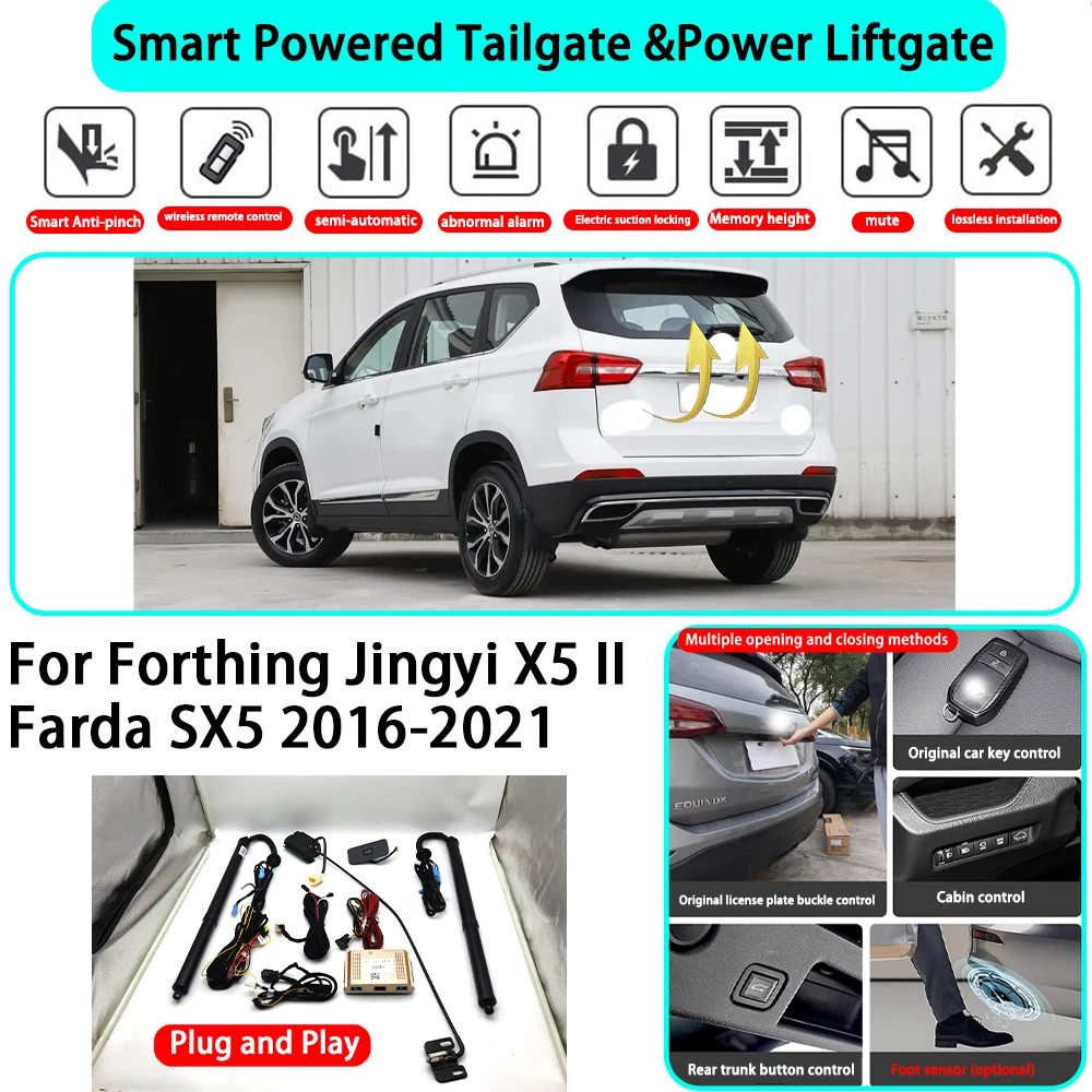 for Forthing Jingyi X5 II Farda SX5 2016-2021 OEM Smart Automatic Powered Tailgate Electric Power Tailgate Lift Kit Key Close
for Forthing Jingyi X5 II Farda SX5 2016-2021 OEM Smart Automatic Powered Tailgate Electric Power Tailgate Lift Kit Key Close
