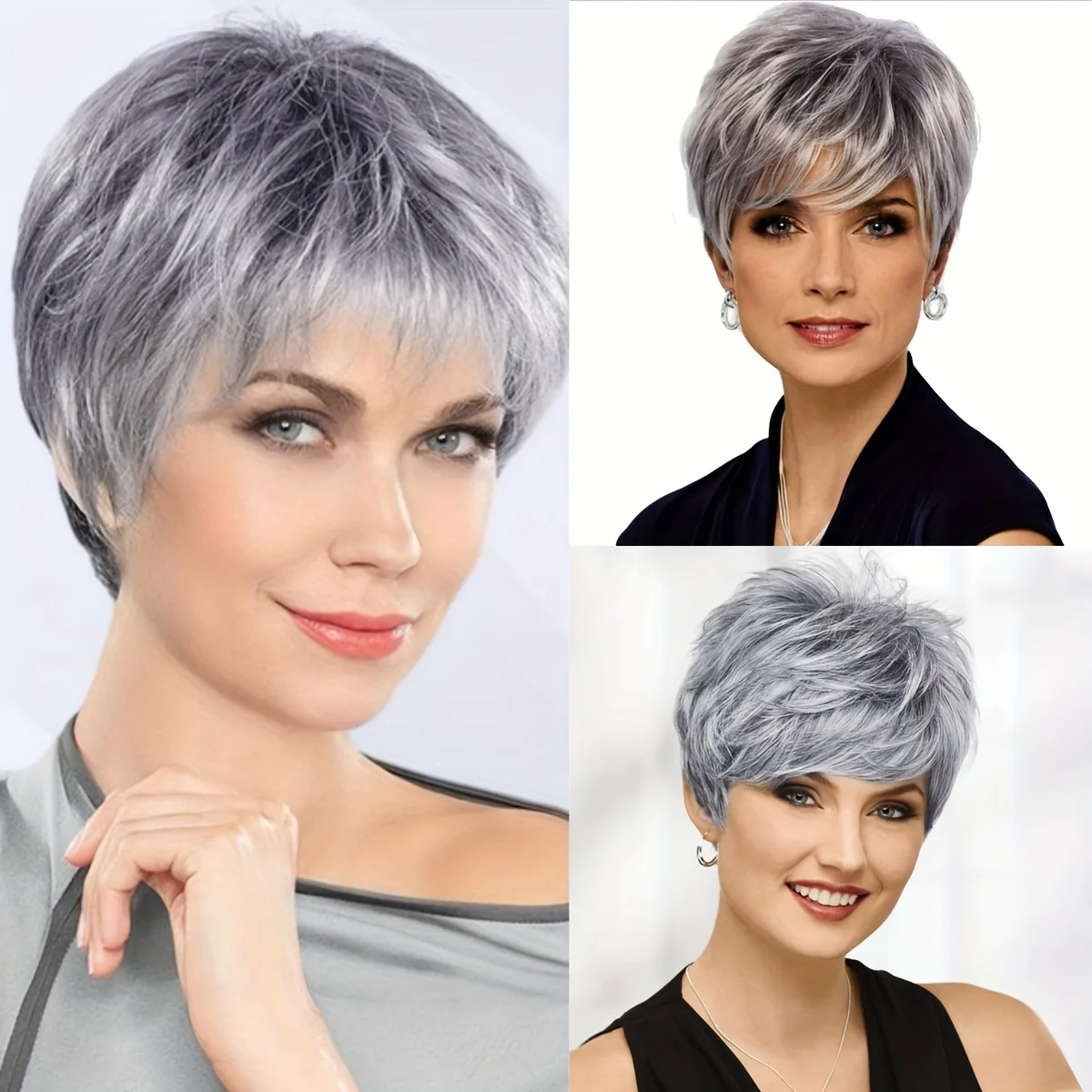 Synthetic Pixie Cut Wigs for White Women with Bangs Pixie Layered Short Hair Wigs for Women Synthetic Hair Daily Use
Synthetic Pixie Cut Wigs for White Women with Bangs Pixie Layered Short Hair Wigs for Women Synthetic Hair Daily Use