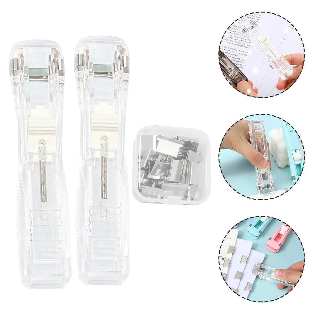 Portable Mini Transparent Cute ABS Alloy Stapler No Trace Binding Reusable Paper Clamp Office School Home Travel Snack Bag
Portable Mini Transparent Cute ABS Alloy Stapler No Trace Binding Reusable Paper Clamp Office School Home Travel Snack Bag