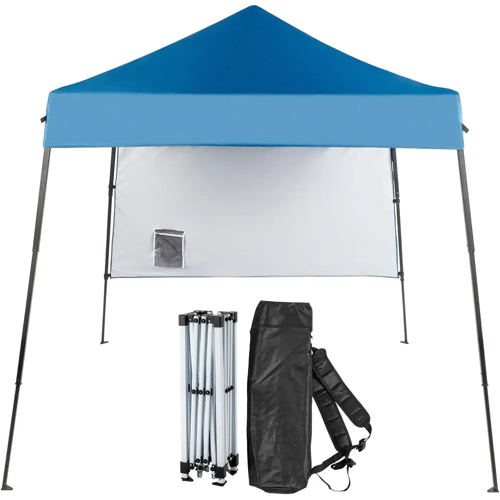Compact 6x6ft Outdoor Gazebo with Backpack, Easy Setup Patio Shelter with Slant Legs and Side Panel (Blue)
Compact 6x6ft Outdoor Gazebo with Backpack, Easy Setup Patio Shelter with Slant Legs and Side Panel (Blue)