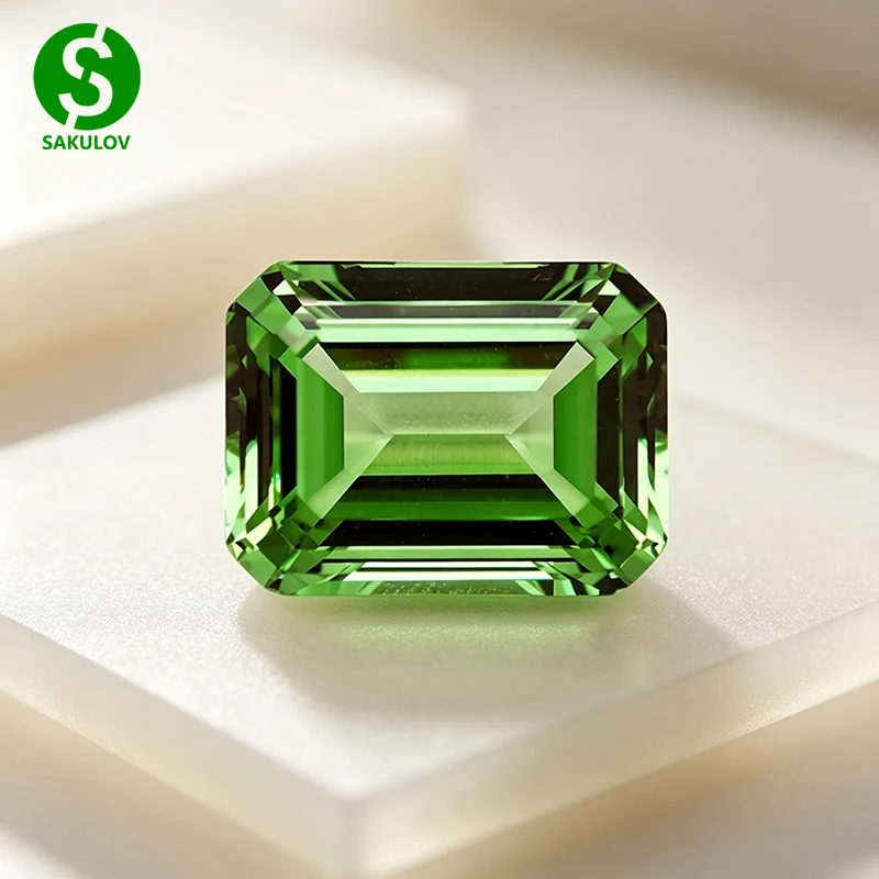 Emerald Cut Light Green Yttrium Aluminium Garnet Loose Gemstone Lab Diamonds YAG Stones for Jewelry Making
Emerald Cut Light Green Yttrium Aluminium Garnet Loose Gemstone Lab Diamonds YAG Stones for Jewelry Making