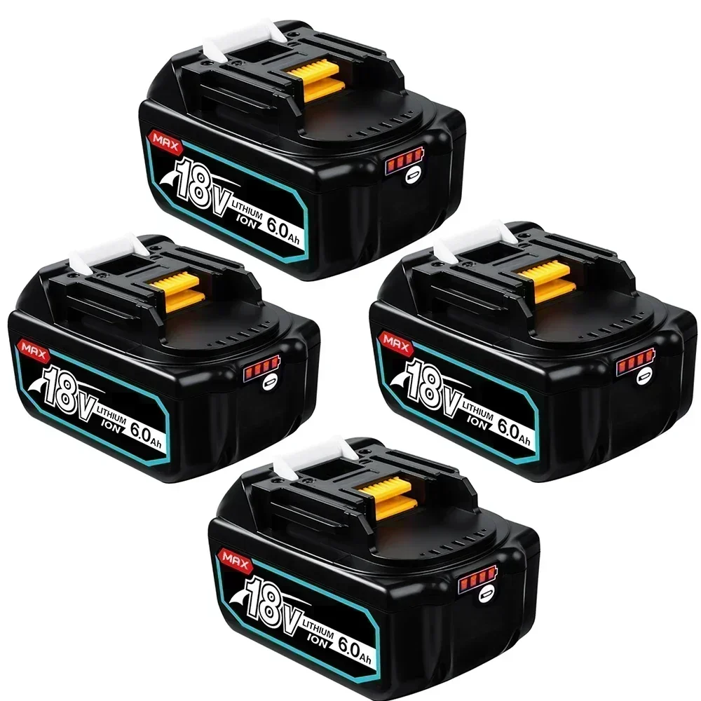 18V 6.0Ah BL1860b Rechargeable Li-ion Battery For Makita 18 Volt Power Tools BL1860 BL1830b BL1850b BL1840 LXT-400 6A
18V 6.0Ah BL1860b Rechargeable Li-ion Battery For Makita 18 Volt Power Tools BL1860 BL1830b BL1850b BL1840 LXT-400 6A