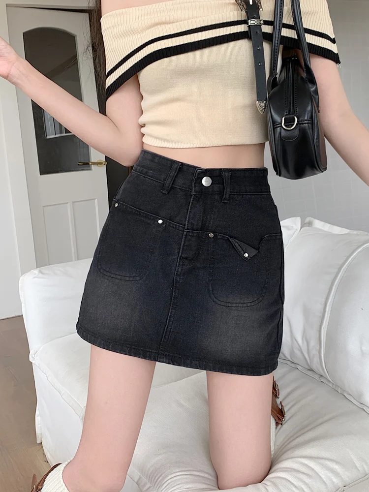 Джинсовая юбка больших размеров с высокой талией, утягивающий дизайн трапециевидной формы, женские осенне-весенние облегающие юбки, повседневные однотонные джинсы
Джинсовая юбка больших размеров с высокой талией, утягивающий дизайн трапециевидной формы, женские осенне-весенние облегающие юбки, повседневные однотонные джинсы