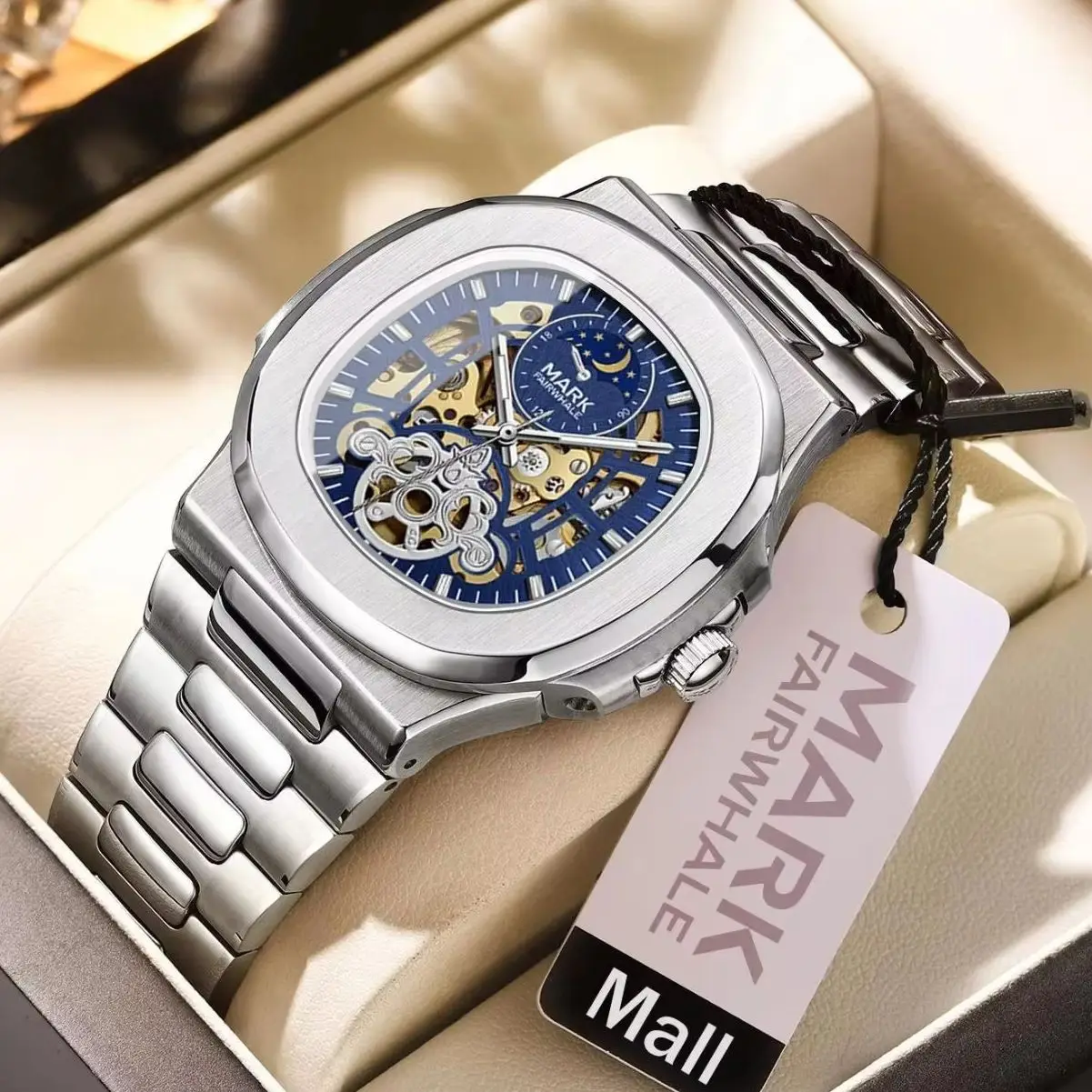 Mark Fairwhale Luxury Square Men's Mechanical Watch Luminous Relógios Masculino Business Man Automatic Wristwatch Reloj Hombre
Mark Fairwhale Luxury Square Men's Mechanical Watch Luminous Relógios Masculino Business Man Automatic Wristwatch Reloj Hombre