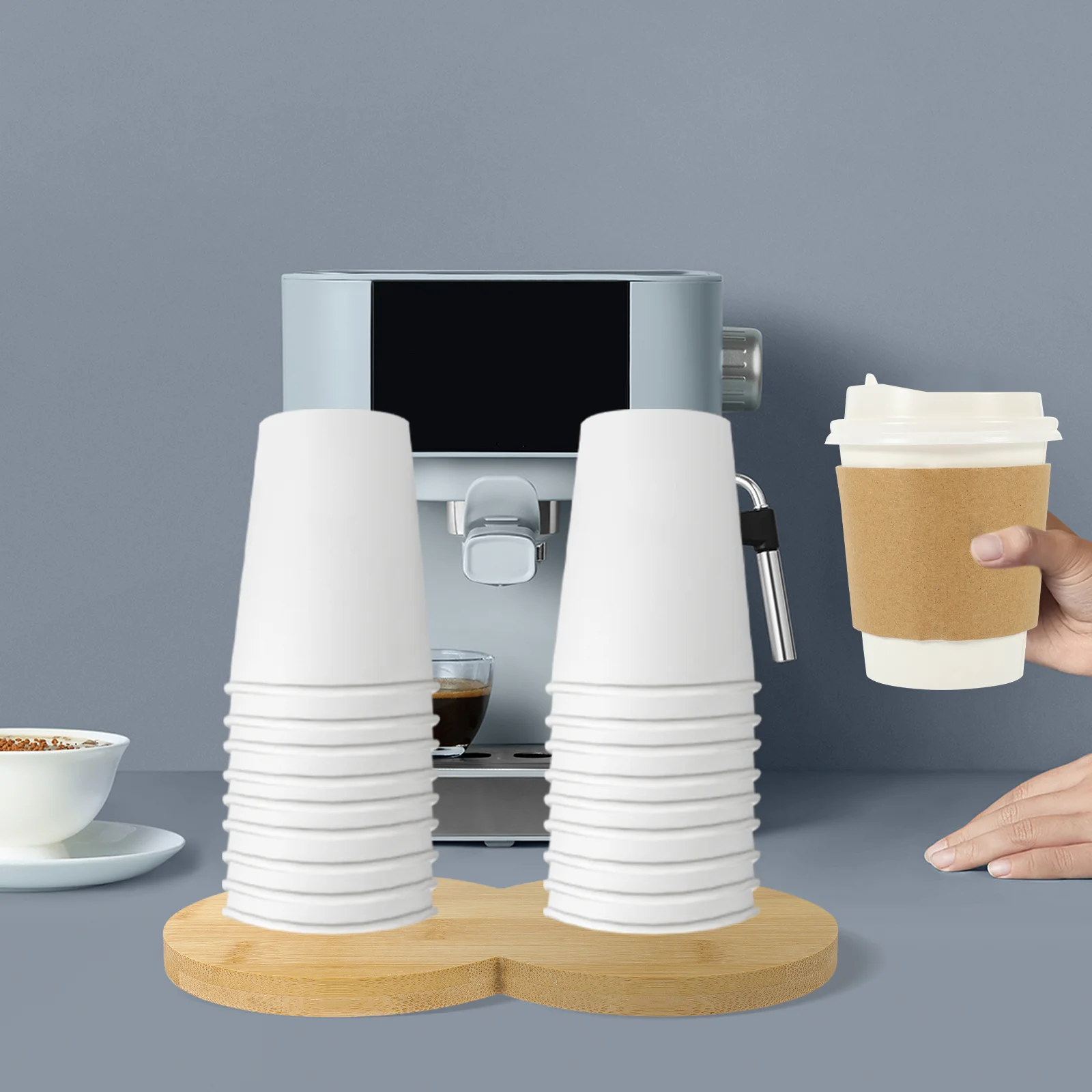 Bamboo Cup Holder Paper Coffee Drinks Tray Display Household Storage Organizer for Cabinet Countertop Cover Frame Office
Bamboo Cup Holder Paper Coffee Drinks Tray Display Household Storage Organizer for Cabinet Countertop Cover Frame Office