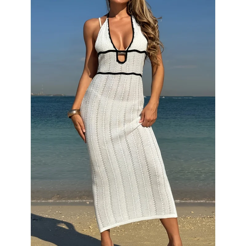 MOXDOLong skirt with sheer overlay for casual seaside vacationVCollared sleeveless long dress for summer
MOXDOLong skirt with sheer overlay for casual seaside vacationVCollared sleeveless long dress for summer