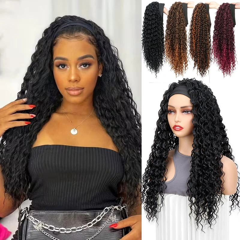 26 дюймов синтетические длинные глубокие волнистые вьющиеся парики с повязкой на голову термостойкие черные волосы для женщин повседневная вечеринка
26 дюймов синтетические длинные глубокие волнистые вьющиеся парики с повязкой на голову термостойкие черные волосы для женщин повседневная вечеринка