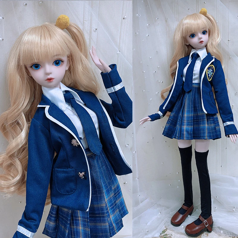 Одежда для кукол 60 см, школьная форма 1/3 BJD, клетчатая плиссированная юбка с галстуком, британская форма
Одежда для кукол 60 см, школьная форма 1/3 BJD, клетчатая плиссированная юбка с галстуком, британская форма