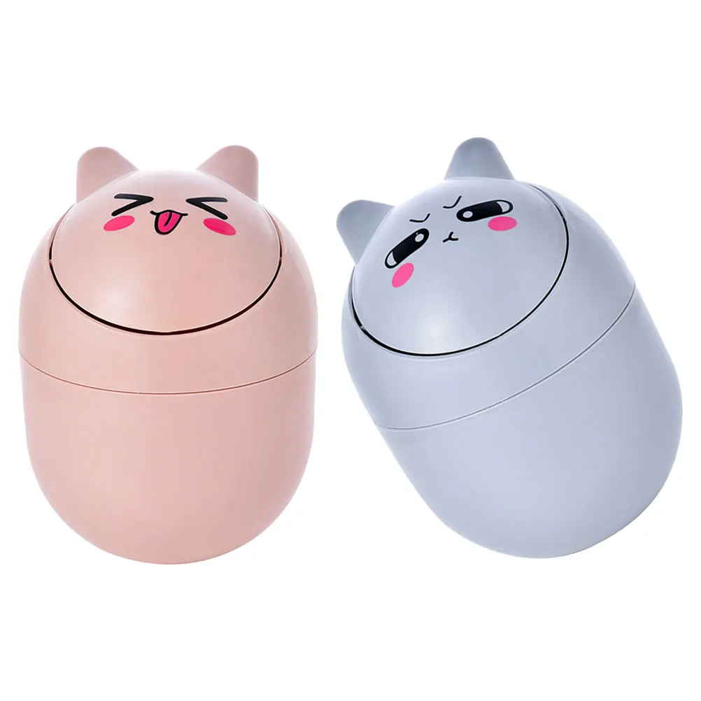 2pcs Cartoon Trash Desk Bedroom Kitchen Wastebasket PP Material Compact Size Small Waste Basket Table Garbage Can Mini Desktop
2pcs Cartoon Trash Desk Bedroom Kitchen Wastebasket PP Material Compact Size Small Waste Basket Table Garbage Can Mini Desktop