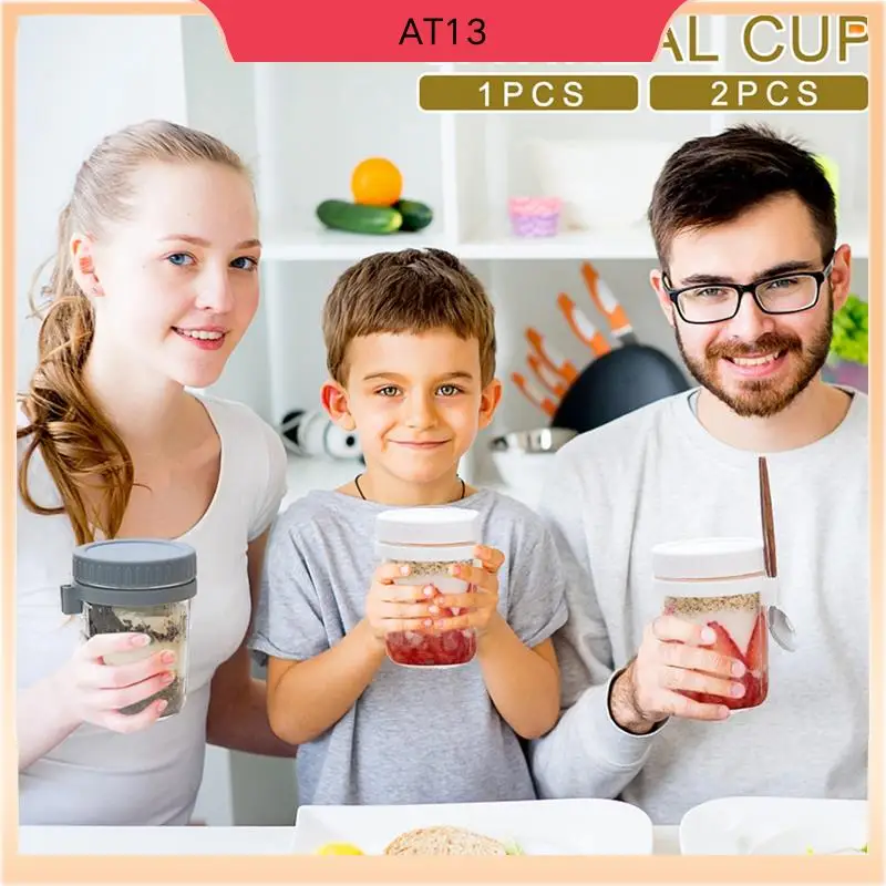 AT13 1Pcs Breakfast Cup Container Airtight Oatmeal Jar With Cover And Spoon Portable Oatmeal Cup For Salads Cereal High Guality
AT13 1Pcs Breakfast Cup Container Airtight Oatmeal Jar With Cover And Spoon Portable Oatmeal Cup For Salads Cereal High Guality