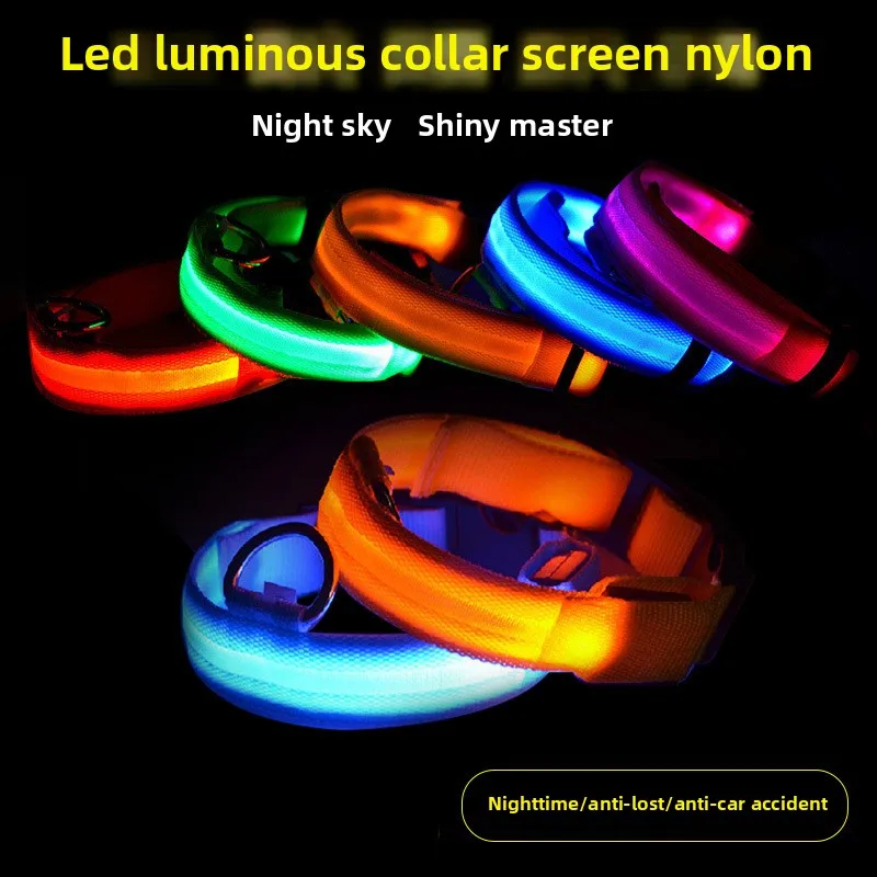 Pet Glow Collar Nighttime Anti-Lost Dog Neckband Luminous Dog CollarLEDFlash Collar Silk Mesh Collar
Pet Glow Collar Nighttime Anti-Lost Dog Neckband Luminous Dog CollarLEDFlash Collar Silk Mesh Collar