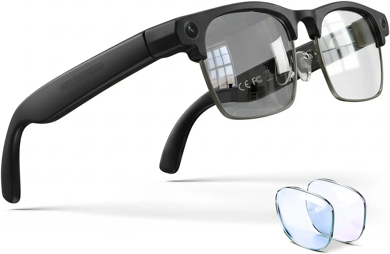 AI Smart Glasses with 8MP Camera, 1080P Video Recording, Real-Time Translation, Voice Assistant, Blue Light Lenses
AI Smart Glasses with 8MP Camera, 1080P Video Recording, Real-Time Translation, Voice Assistant, Blue Light Lenses