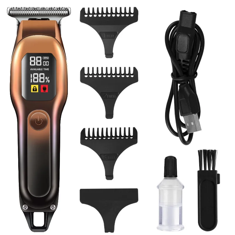 Hot selling hair styling professional hair salon hair clipper oil head carving electric clipper
Hot selling hair styling professional hair salon hair clipper oil head carving electric clipper