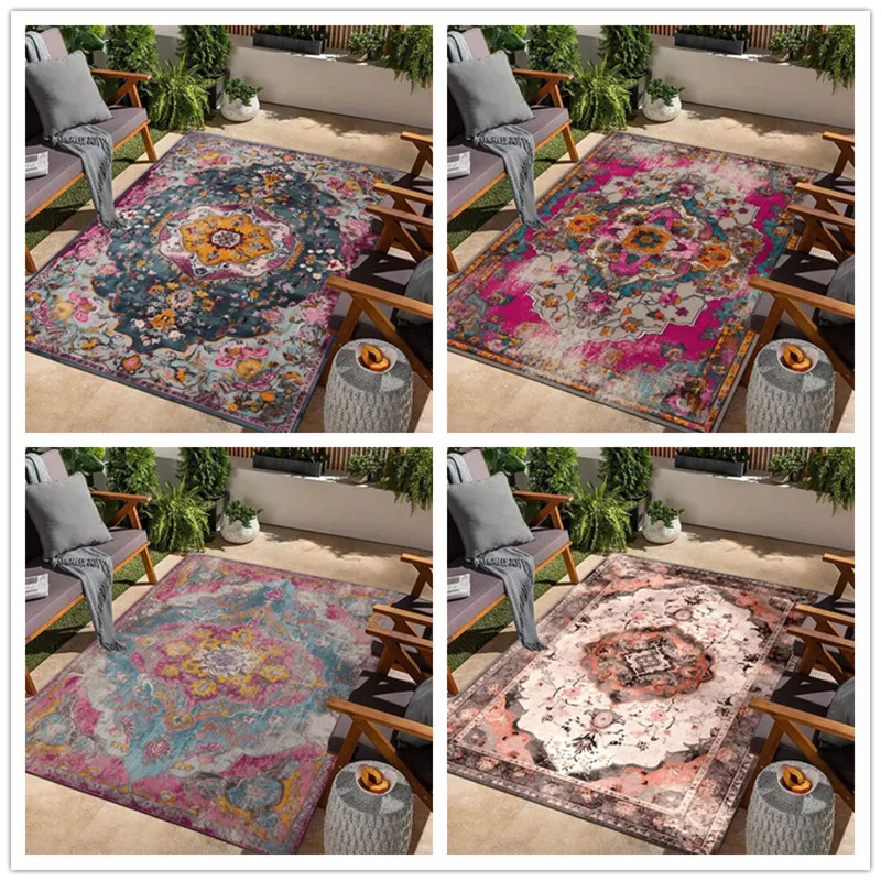 European Persian Style Living Room Carpet Non-slip Security Bedroom Mat For Kids Large Size Decorative Bathroom Kitchen Area Rug
European Persian Style Living Room Carpet Non-slip Security Bedroom Mat For Kids Large Size Decorative Bathroom Kitchen Area Rug