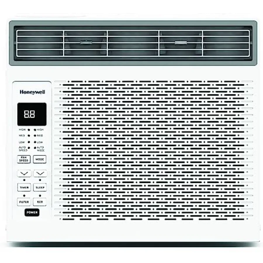 6, 000 BTU Digital Window Air Conditioner for small rooms, white ABS plastic housing, energy-efficient Eco mode, 4-in-1 functio
6, 000 BTU Digital Window Air Conditioner for small rooms, white ABS plastic housing, energy-efficient Eco mode, 4-in-1 functio