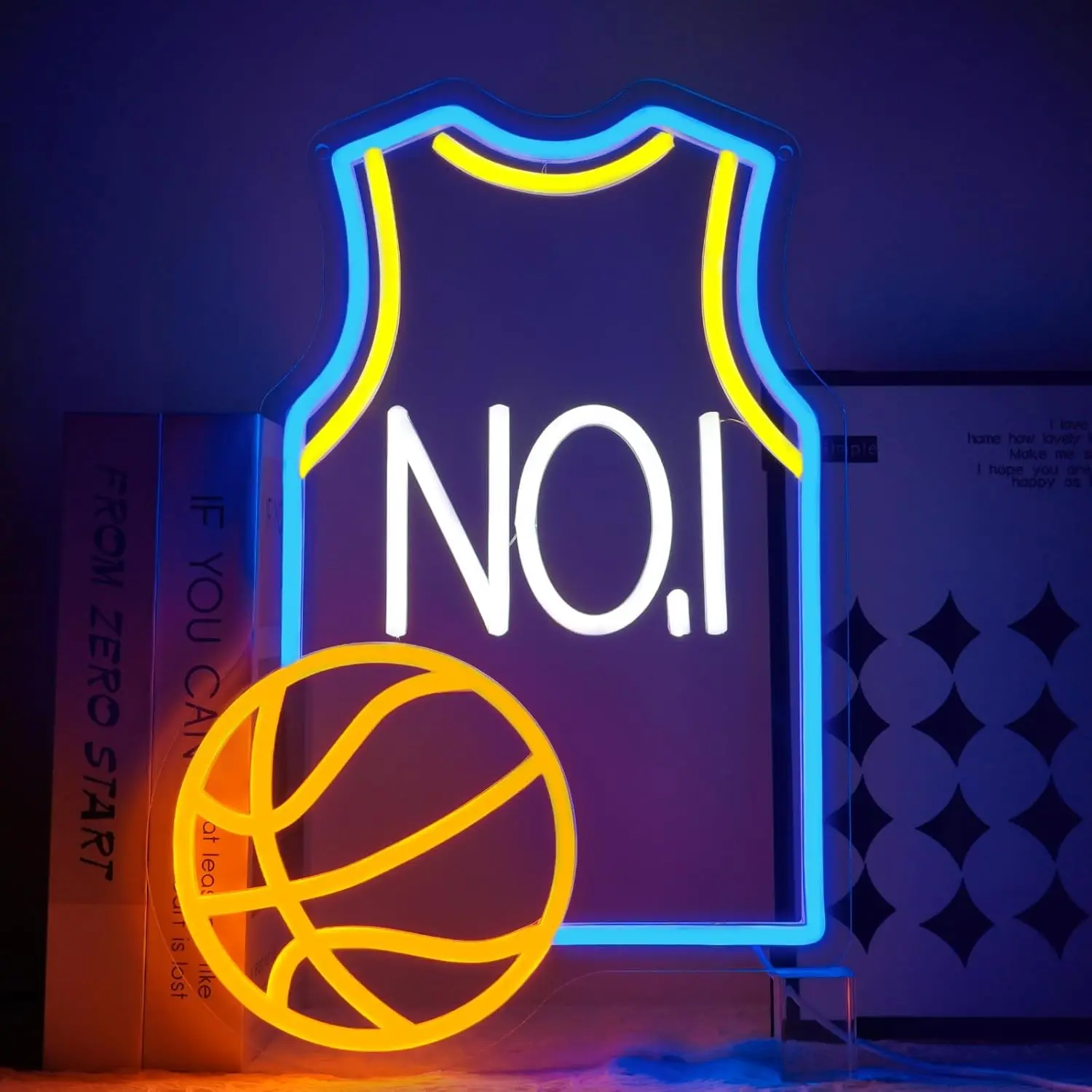 Basketball Jersey Neon Sign Art Wall Light USB LED Lights for Bar Garage Gaming Room Bedroom Decoration neon personnalisé Gift
Basketball Jersey Neon Sign Art Wall Light USB LED Lights for Bar Garage Gaming Room Bedroom Decoration neon personnalisé Gift