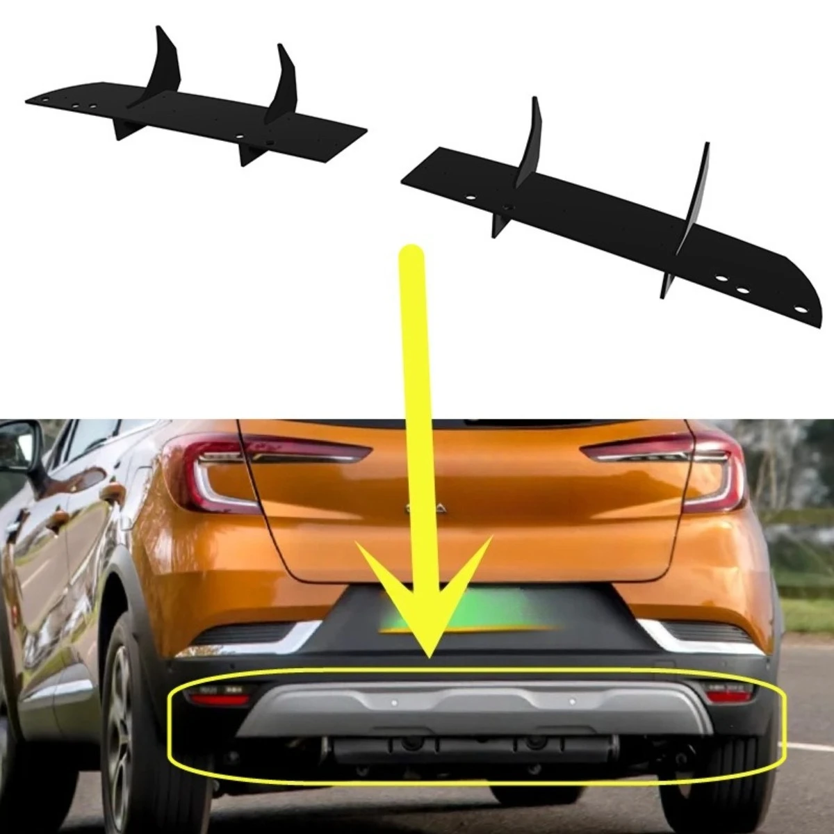 For Renault Captur E-Tech 2020-2022 Car Rear Bumper Spoiler Lip Diffuser Modification Part Bumper Guard Protector Accessories
For Renault Captur E-Tech 2020-2022 Car Rear Bumper Spoiler Lip Diffuser Modification Part Bumper Guard Protector Accessories