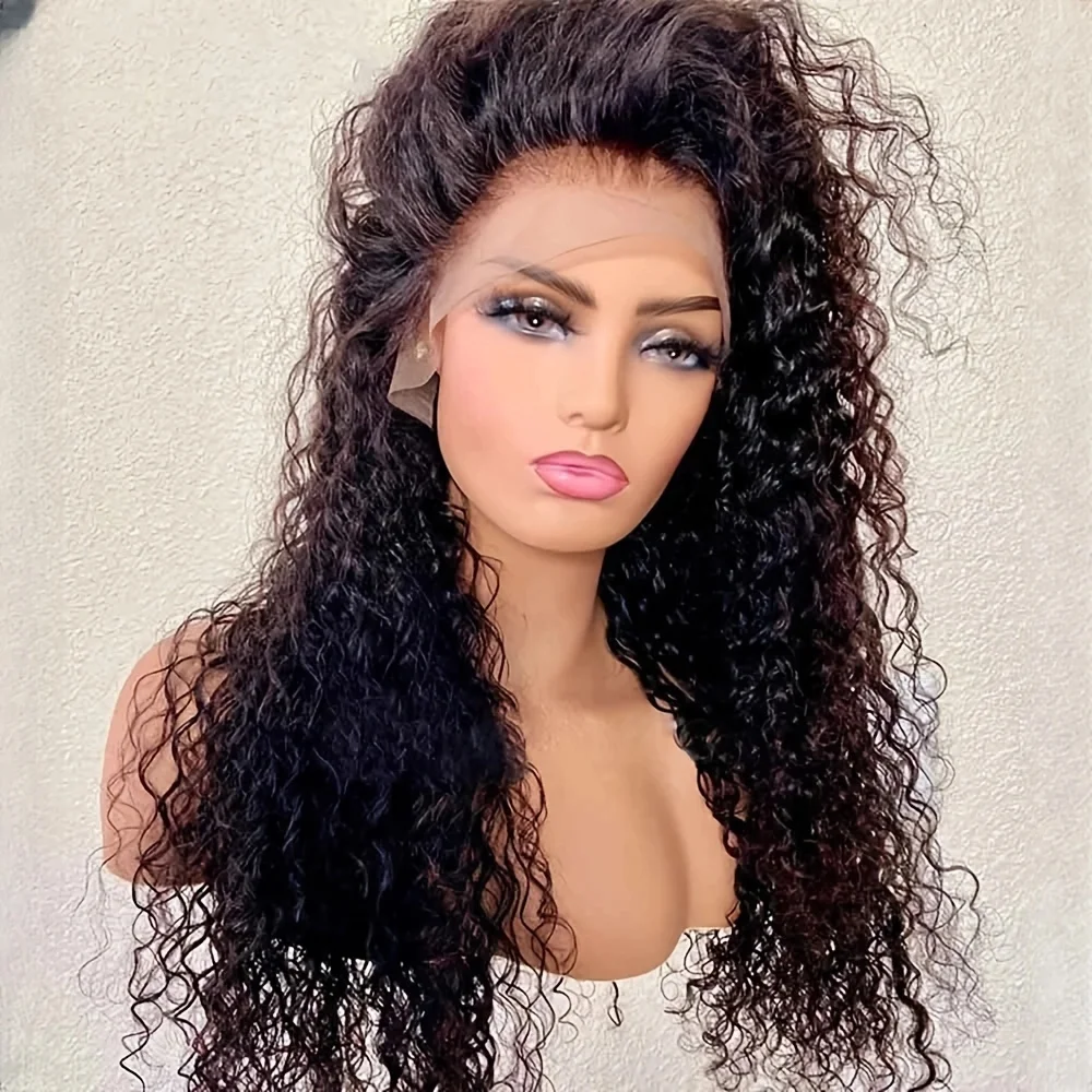 Soft 26Inch 180 Density Black Kinky Curly Lace Front Wigs For Women With Baby Hair Synthetic Fiber Deep Part Daily Wear Wigs
Soft 26Inch 180 Density Black Kinky Curly Lace Front Wigs For Women With Baby Hair Synthetic Fiber Deep Part Daily Wear Wigs