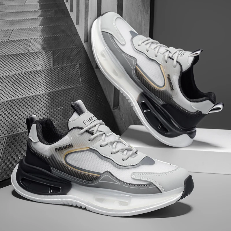 Men's Running Shoes Spring 2026 New Style Shock Absorption Air Cushion Sports Shoes Korean Version Heightening Fashion Casual...
Men's Running Shoes Spring 2026 New Style Shock Absorption Air Cushion Sports Shoes Korean Version Heightening Fashion Casual...