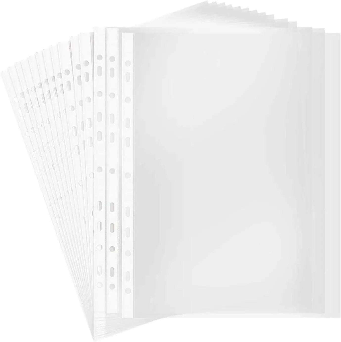 A4 Punched Pocket, 100 Pages/pack Transparent Document Folder Wallets Sleeves
A4 Punched Pocket, 100 Pages/pack Transparent Document Folder Wallets Sleeves
