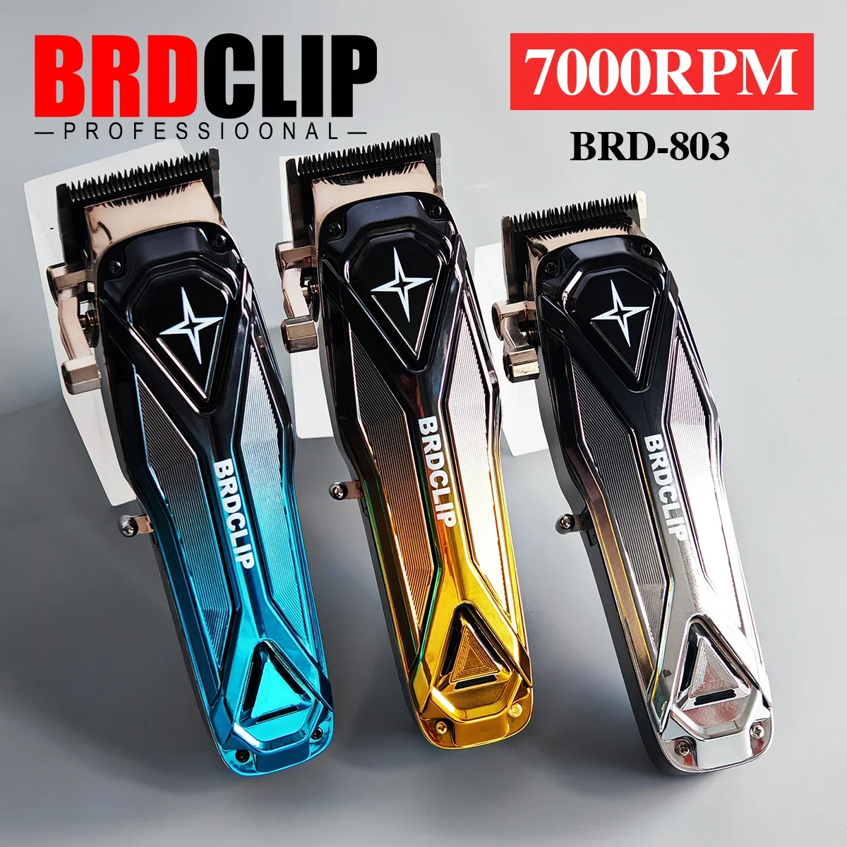 BRDCLIP 803, профессиональная машинка для стрижки волос, электрический триммер с лезвием FADE, машины для стрижки волос для мужчин, парикмахерской 
BRDCLIP 803, профессиональная машинка для стрижки волос, электрический триммер с лезвием FADE, машины для стрижки волос для мужчин, парикмахерской