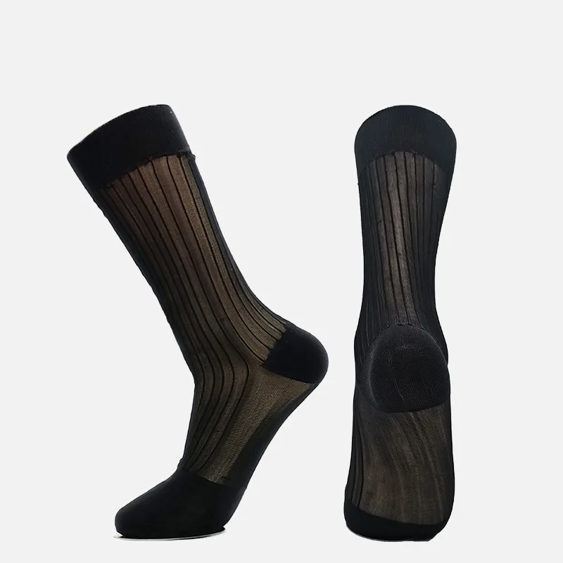 12 Pairs Black Color Men Thin Dress Socks Soft Nylon Business Summer Sheer Breathable Stripe Elastic Formal Wear Sock
12 Pairs Black Color Men Thin Dress Socks Soft Nylon Business Summer Sheer Breathable Stripe Elastic Formal Wear Sock