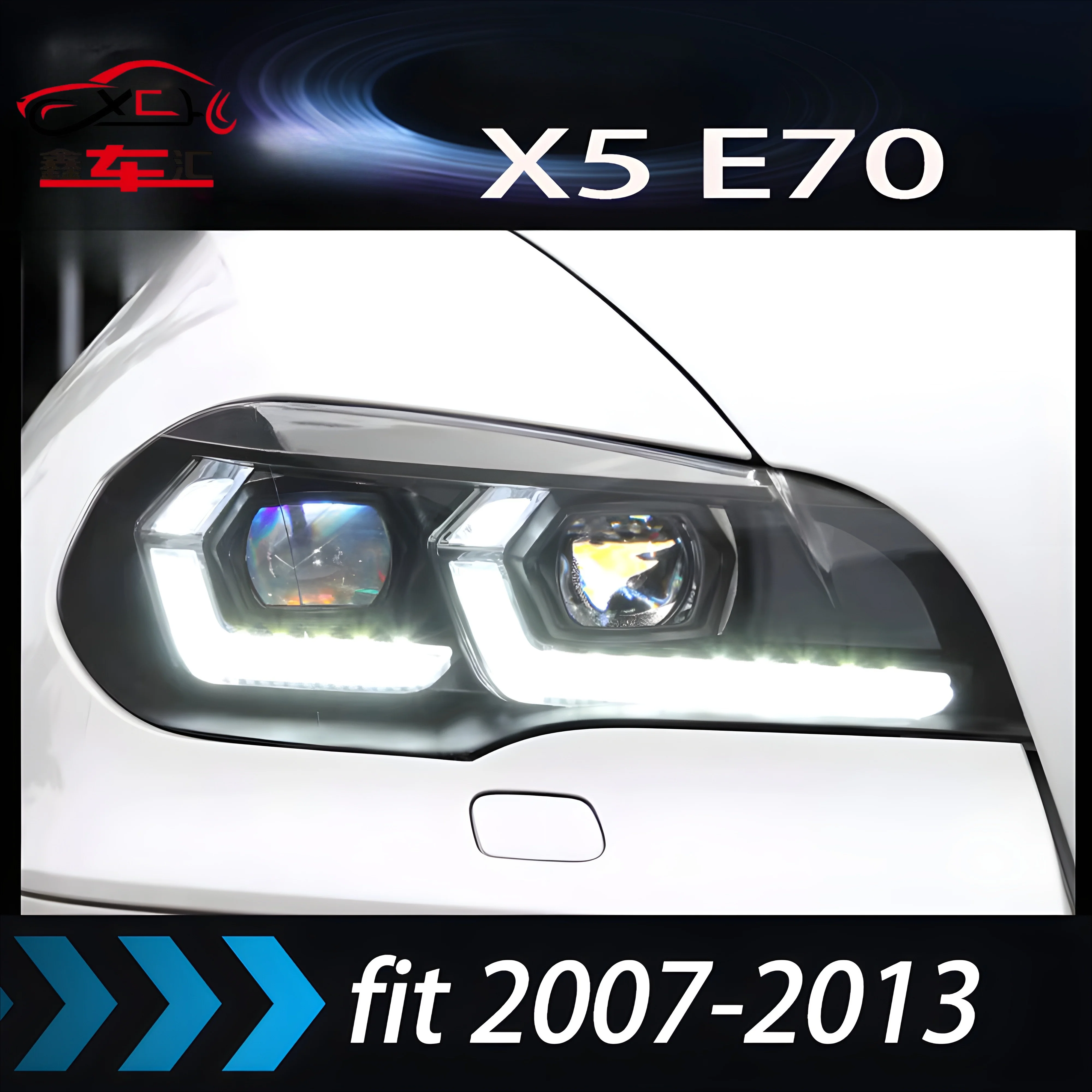 XCH Headlight For BMW X5 E70 LED Headlights 2007-2013 Head Lamp Car Styling DRL Signal Projector Lens Automotive Accessories
XCH Headlight For BMW X5 E70 LED Headlights 2007-2013 Head Lamp Car Styling DRL Signal Projector Lens Automotive Accessories