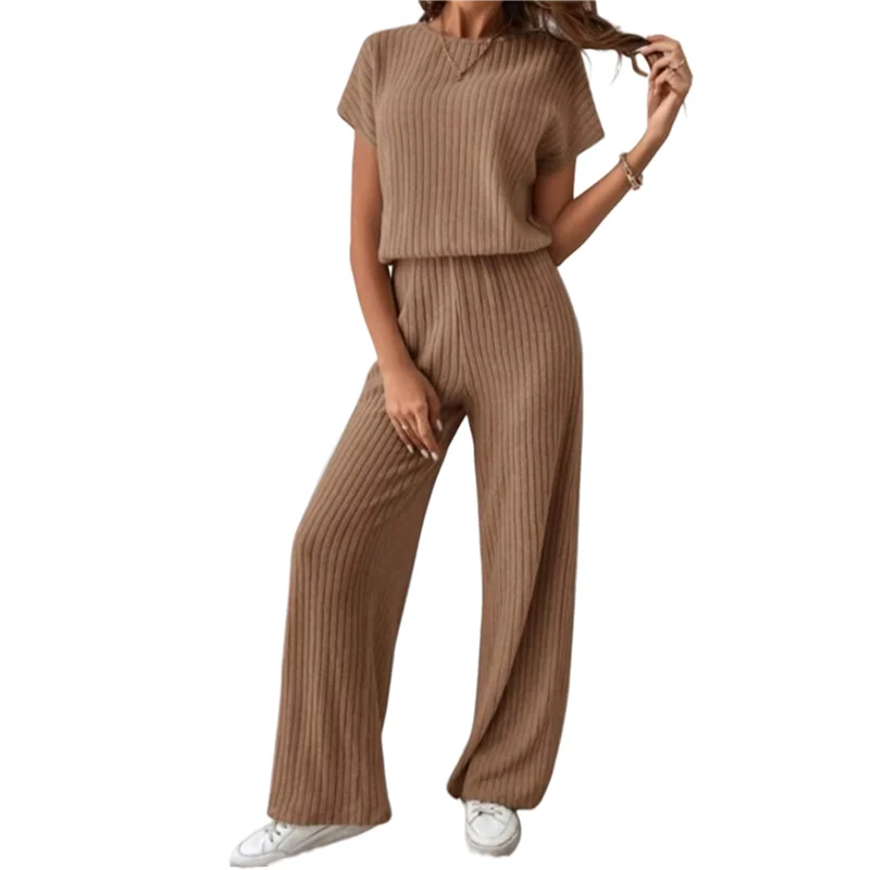 ASDS-Женская повседневная летняя одежда для путешествий и отпуска, костюм из двух предметов, широкие брюки с короткими рукавами, повседневный костюм 
ASDS-Женская повседневная летняя одежда для путешествий и отпуска, костюм из двух предметов, широкие брюки с короткими рукавами, повседневный костюм