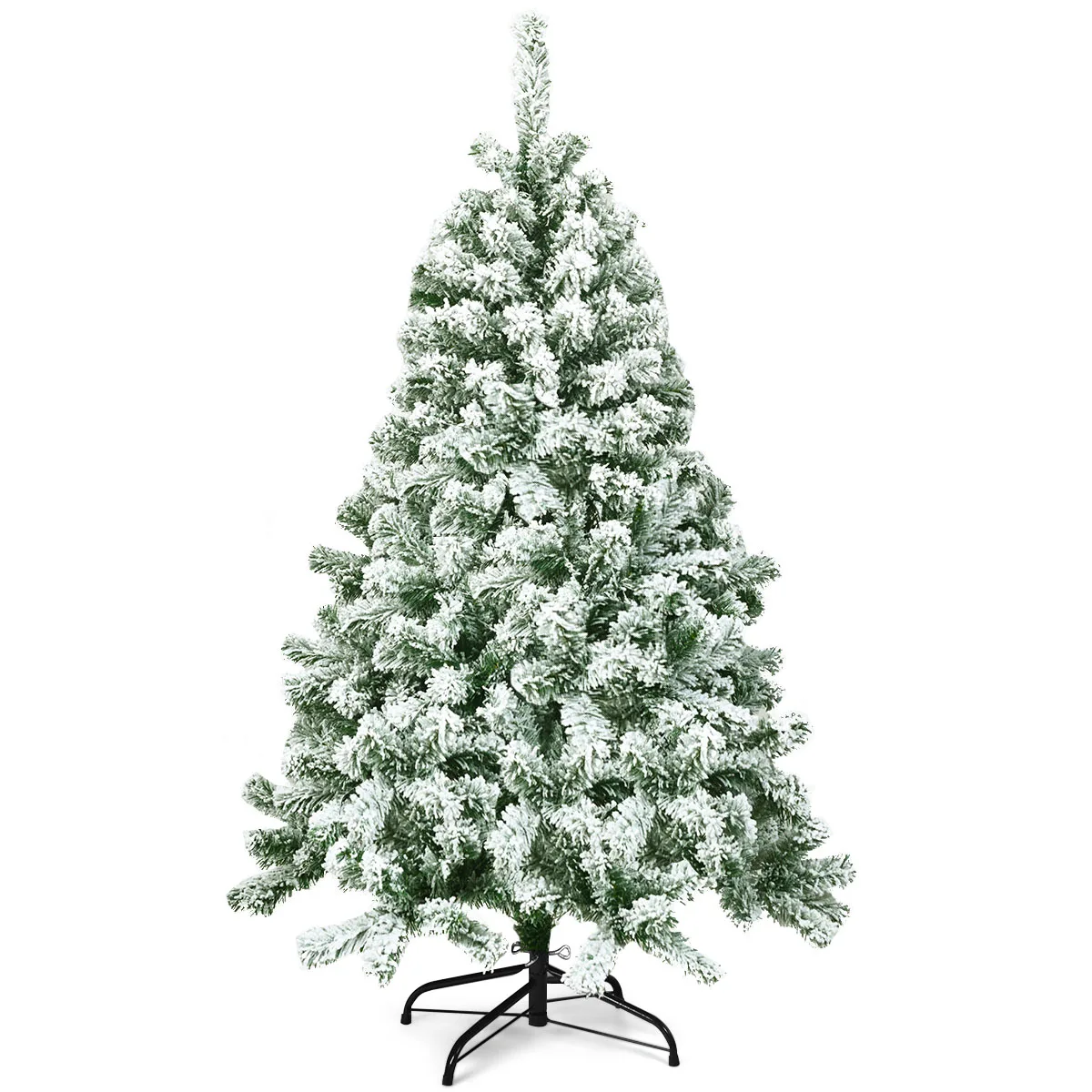 4.5FT Snow Flocked Artificial Christmas Tree Hinged w/400 Tips and Foldable Base
4.5FT Snow Flocked Artificial Christmas Tree Hinged w/400 Tips and Foldable Base