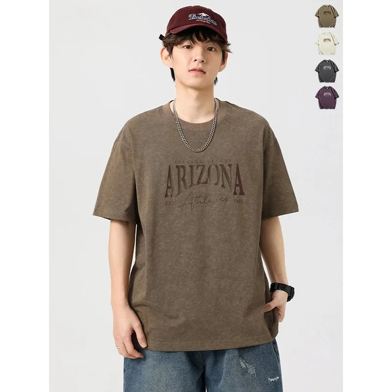 Men's Vintage Washed Graphic Print T-Shirt Summer Lightweight Streetwear Oversized Casual Tee Retro Distressed Short Sleeve Top
Men's Vintage Washed Graphic Print T-Shirt Summer Lightweight Streetwear Oversized Casual Tee Retro Distressed Short Sleeve Top