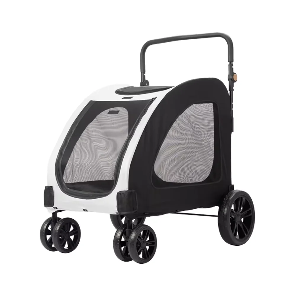 Foldable Portable Pet Stroller for Large Dogs and Multiple Pets 4 Wheels with Adjustable Handle Feature for Small Animals
Foldable Portable Pet Stroller for Large Dogs and Multiple Pets 4 Wheels with Adjustable Handle Feature for Small Animals