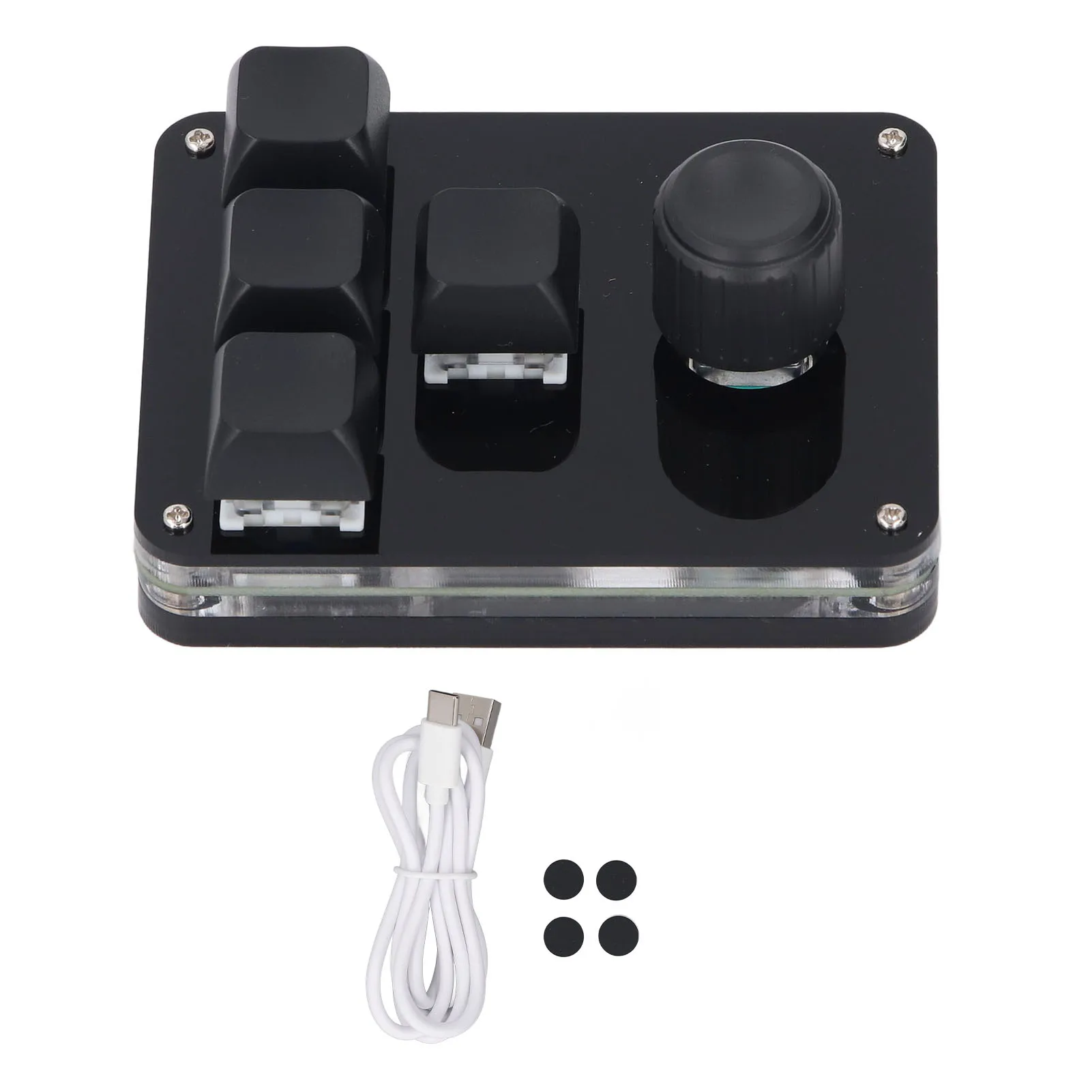【New】4 Key 1 Knob Keyboard USB Mini Blue Switch Programmable Macro Mechanical Custom Industrial Gaming with RGB Light
【New】4 Key 1 Knob Keyboard USB Mini Blue Switch Programmable Macro Mechanical Custom Industrial Gaming with RGB Light