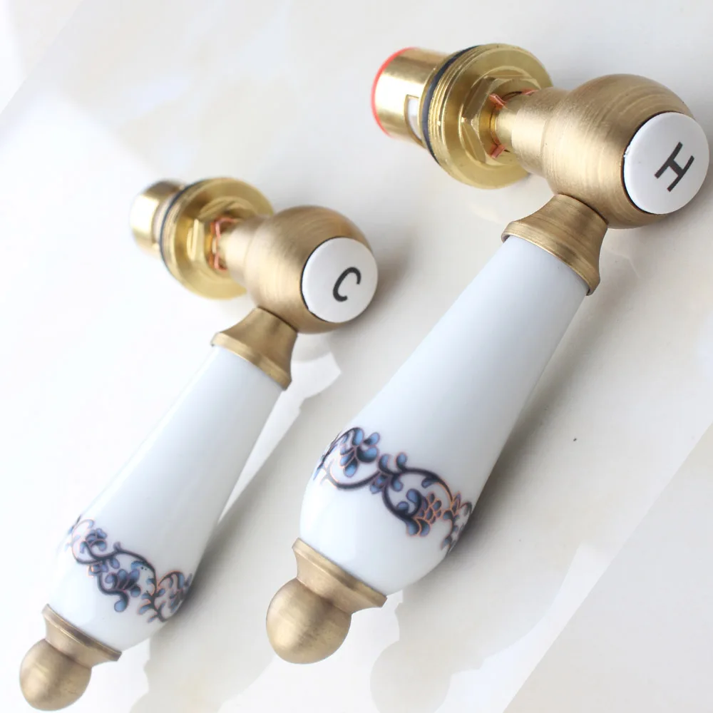 Ручка смесителя для душа, цвет античной бронзы, керамические аксессуары
Ручка смесителя для душа, цвет античной бронзы, керамические аксессуары