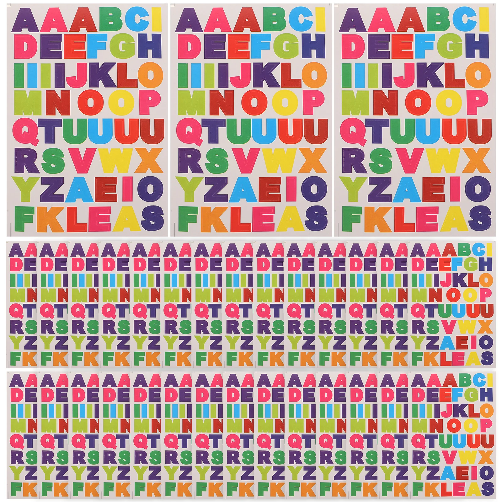 40 Sheets Alphabet Letter Stickers Craft Adhesive Compact Child English Decorative Vinyl Decals DIY Project Supplies
40 Sheets Alphabet Letter Stickers Craft Adhesive Compact Child English Decorative Vinyl Decals DIY Project Supplies