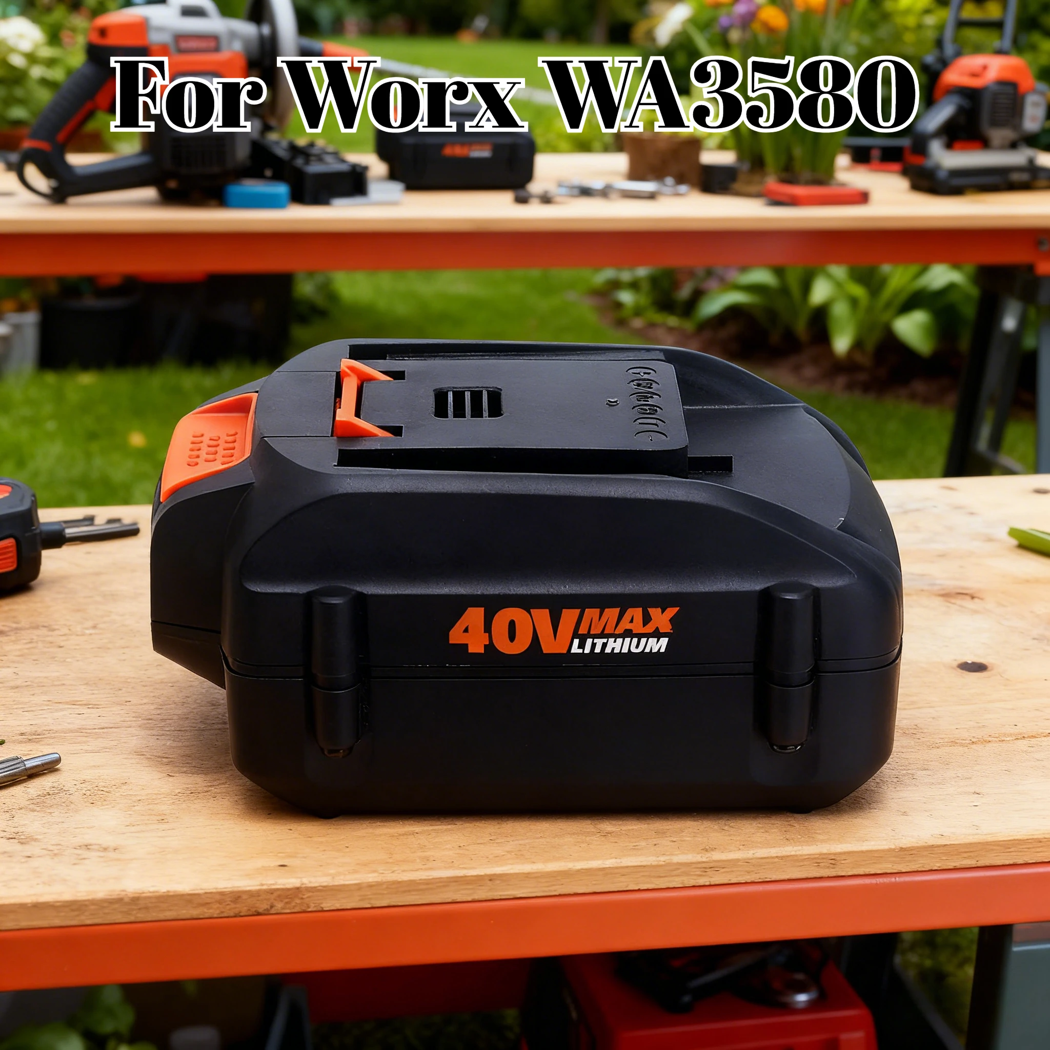 Сменный аккумулятор 40 В, 6,0 Ач для Worx WA3580, литий-ионный аккумулятор для аккумуляторных электроинструментов 40 В, совместимый с WG786 WG788
Сменный аккумулятор 40 В, 6,0 Ач для Worx WA3580, литий-ионный аккумулятор для аккумуляторных электроинструментов 40 В, совместимый с WG786 WG788