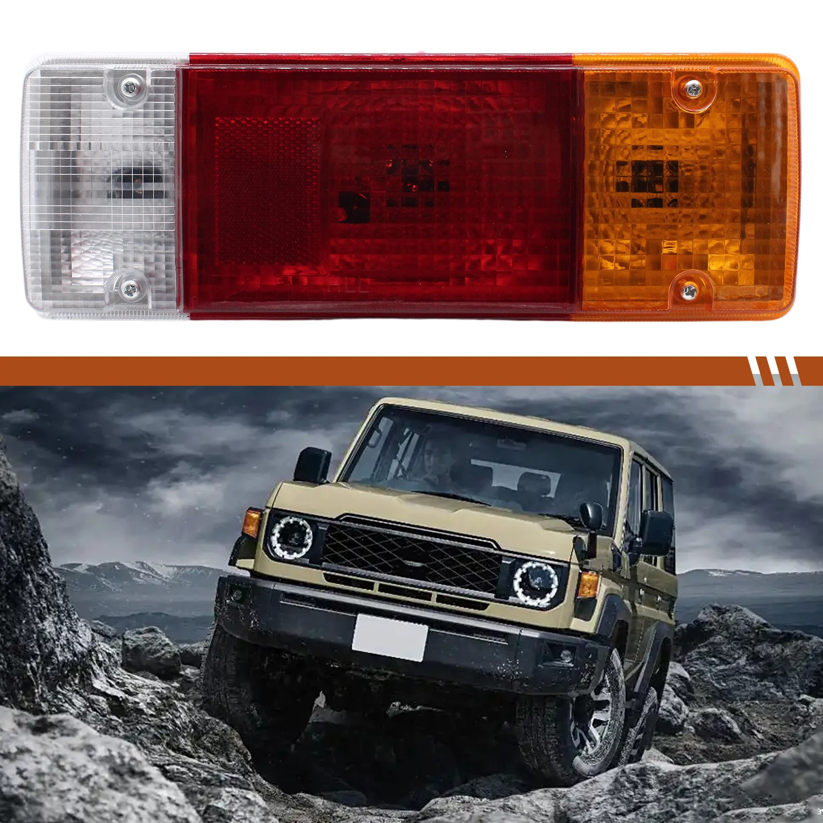 1 Pair Car Rear Bumper Light Square Plug Car Tail Lights Tail Back Lamp for for Toyota Landcruiser 70 75 79 Series
1 Pair Car Rear Bumper Light Square Plug Car Tail Lights Tail Back Lamp for for Toyota Landcruiser 70 75 79 Series