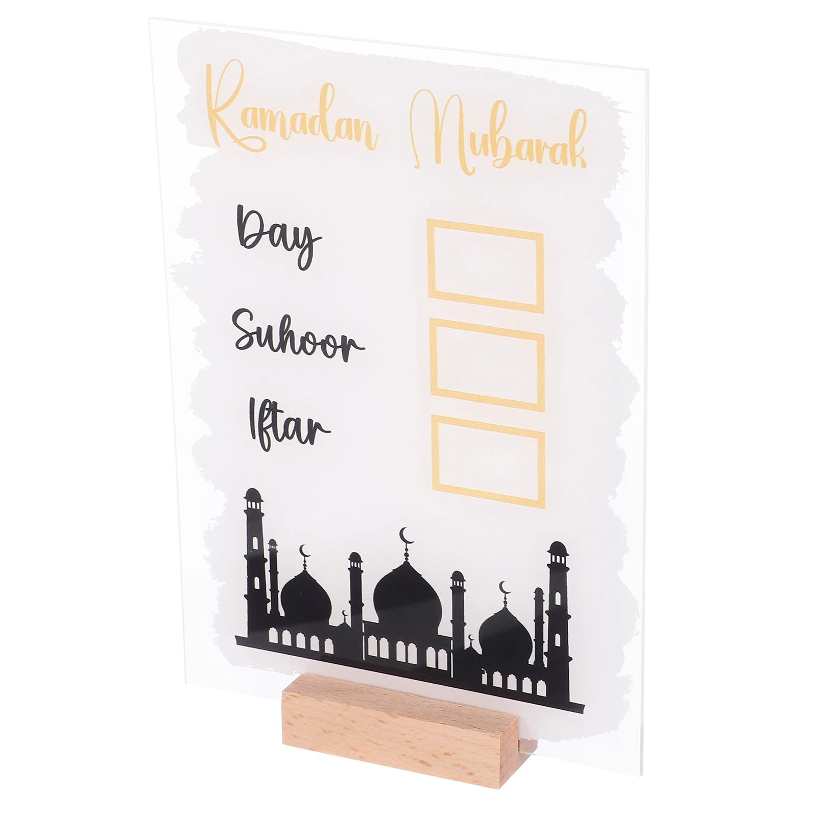 1Set Ramadan Calendar Handwritten Countdown Acrylic Decor Eid Mubarak Office Home Tabletop Eid Mubarak Decoration
1Set Ramadan Calendar Handwritten Countdown Acrylic Decor Eid Mubarak Office Home Tabletop Eid Mubarak Decoration